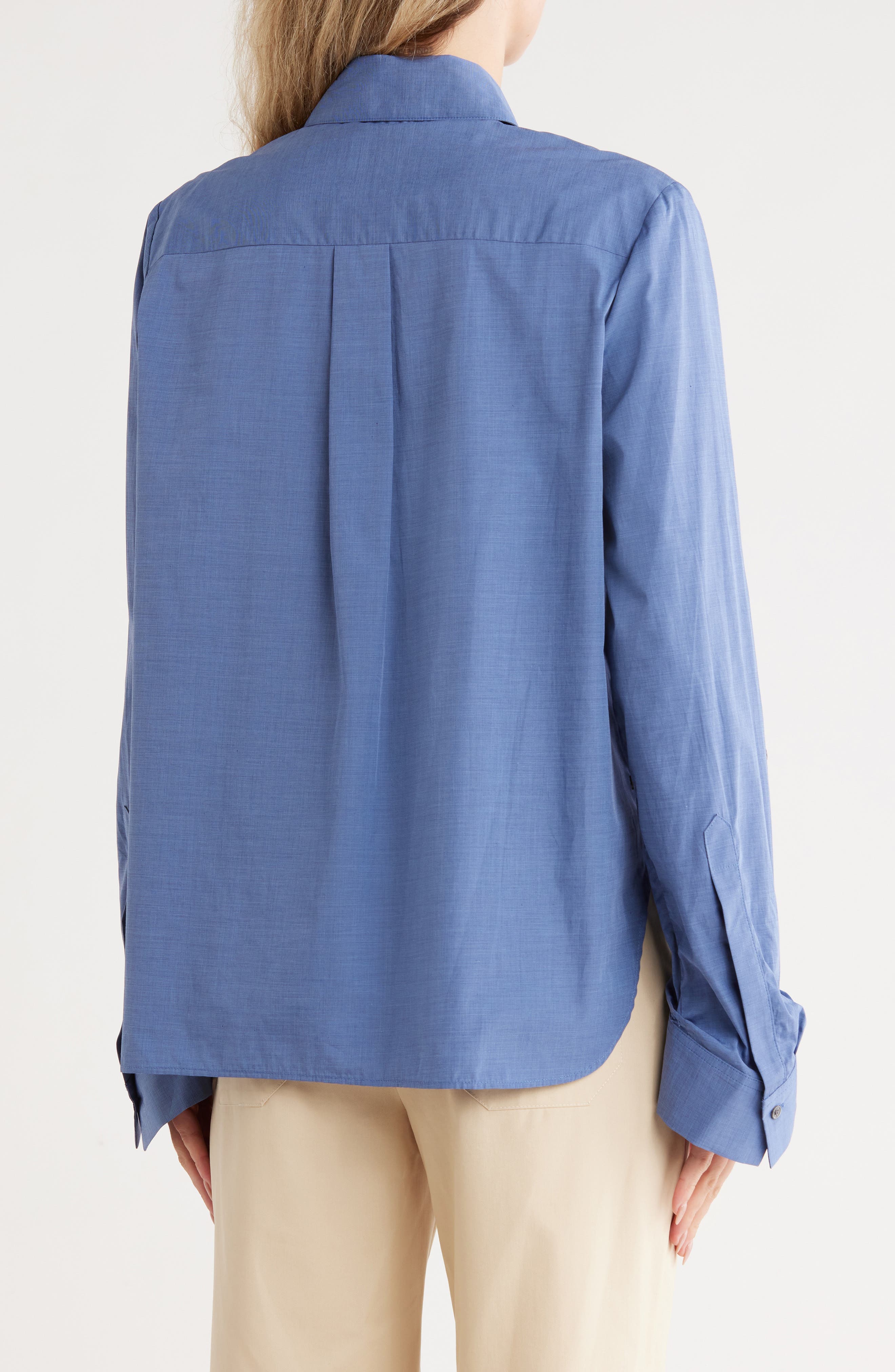 The Boyfriend Cotton Button Front Shirt - image 2