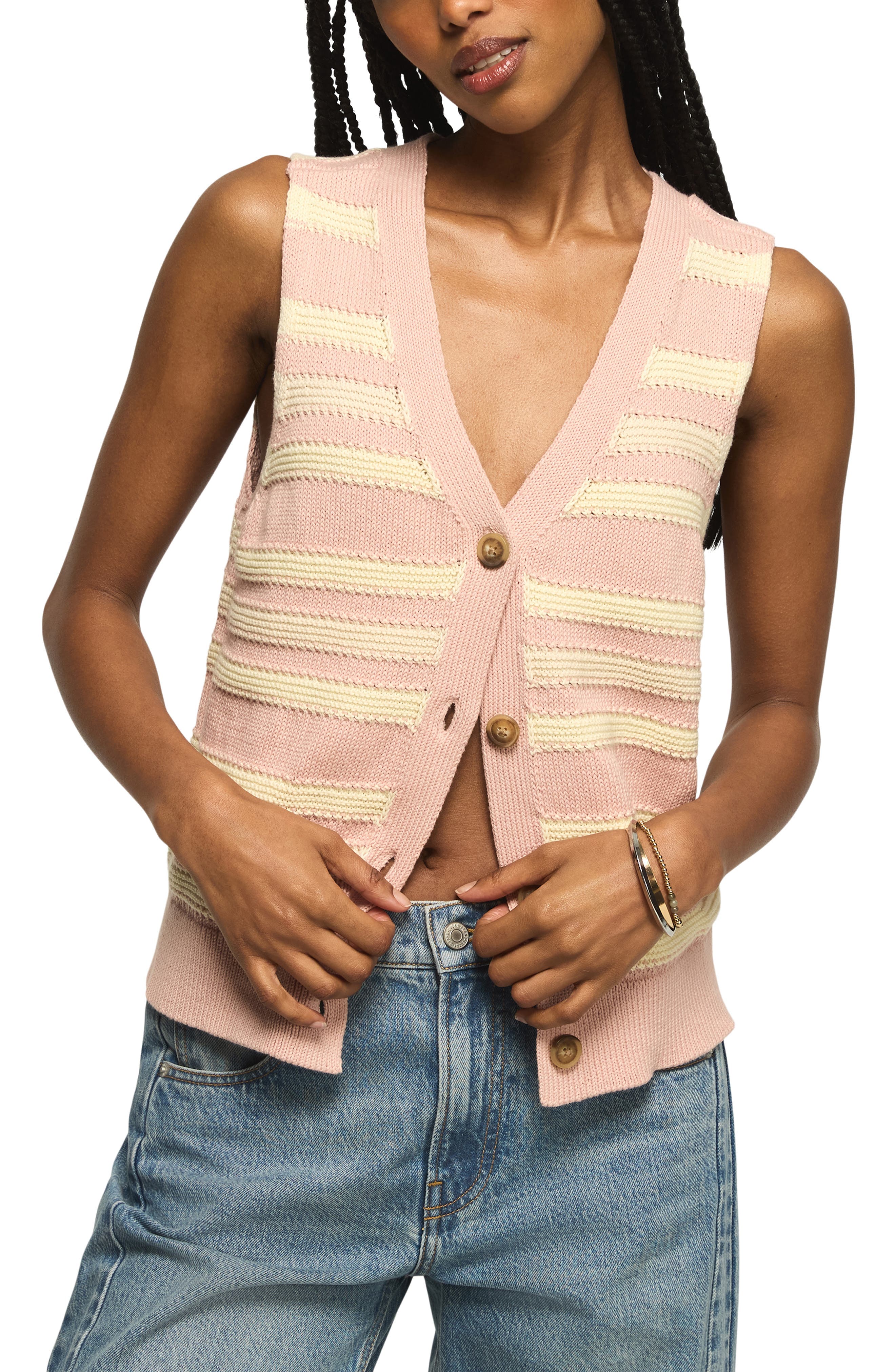 Stripe Sweater Vest - image 1