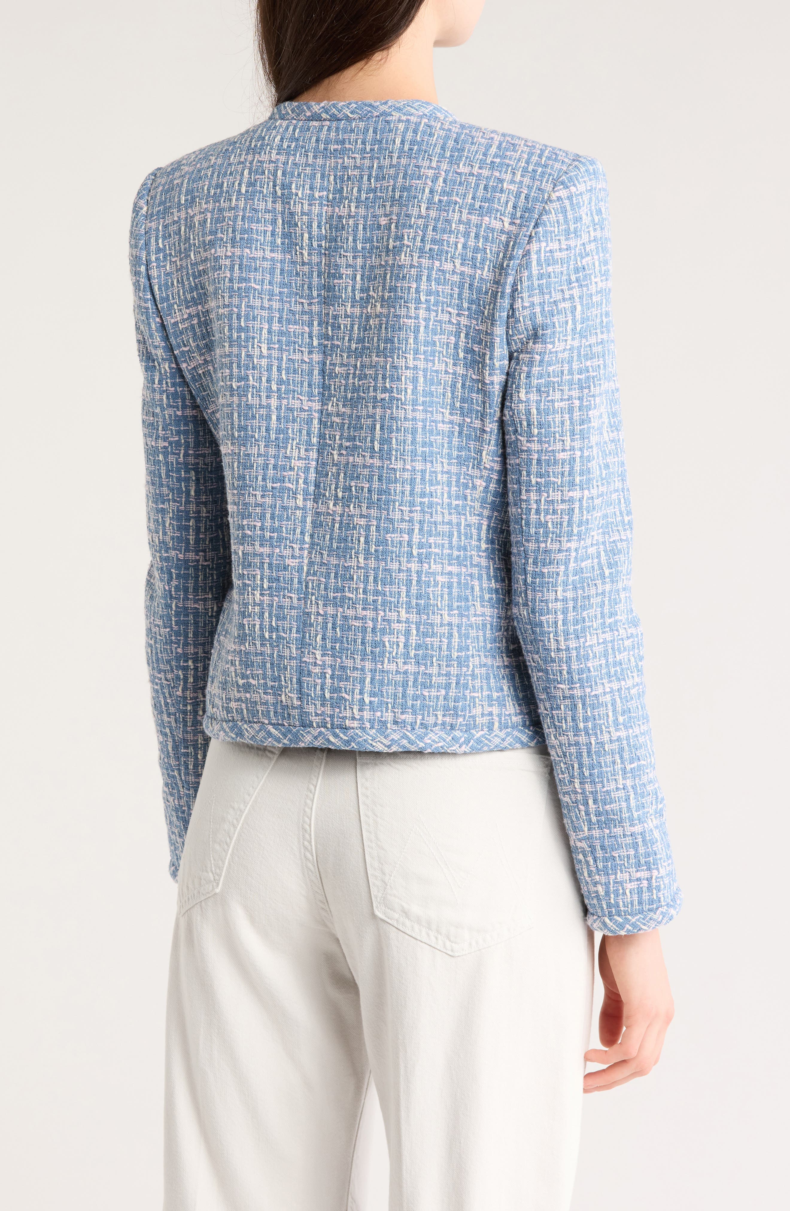 Emilia Dome Button Tweed Jacket - image 2