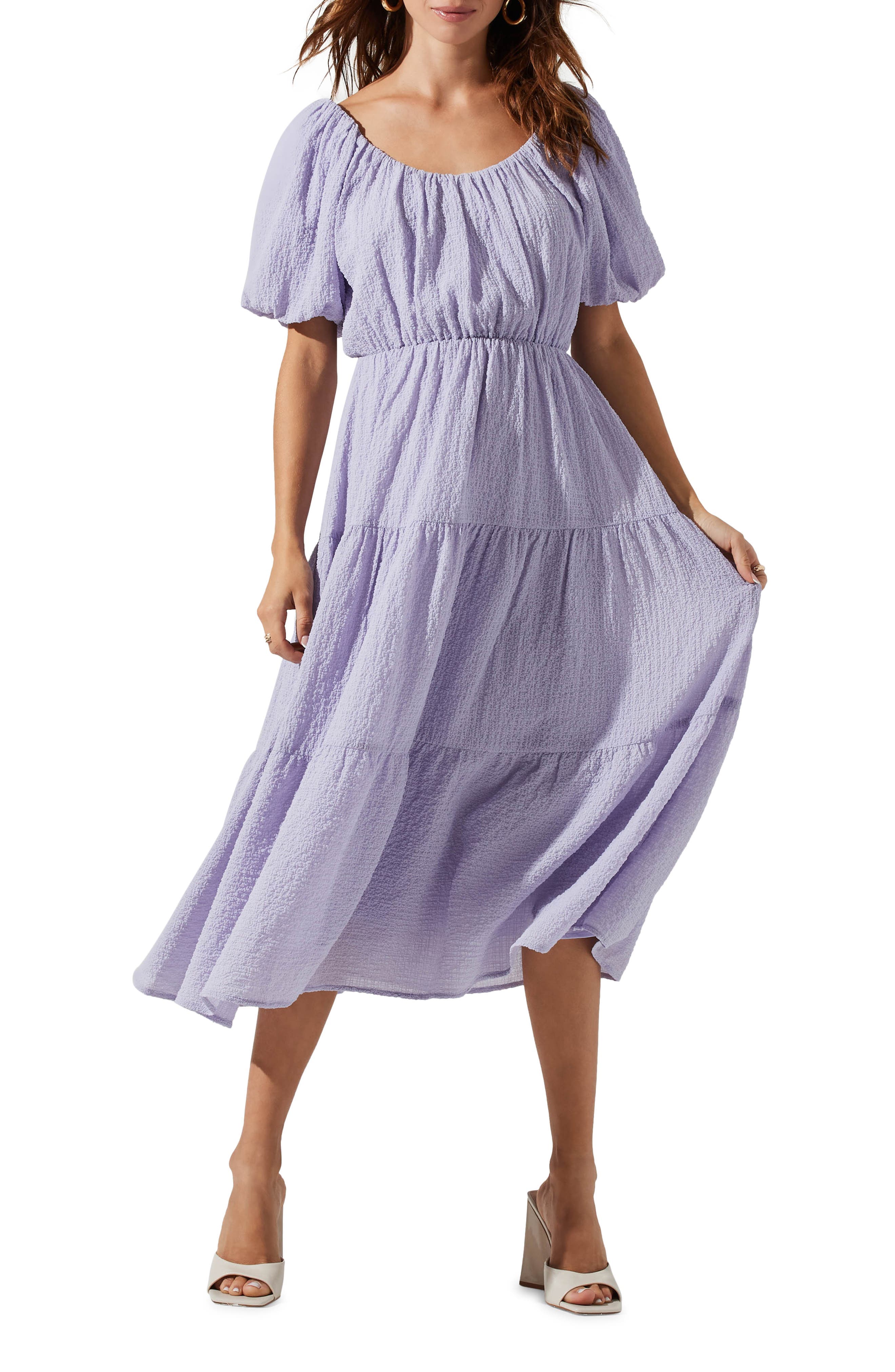 Tiered Short Sleeve Dress - image 1