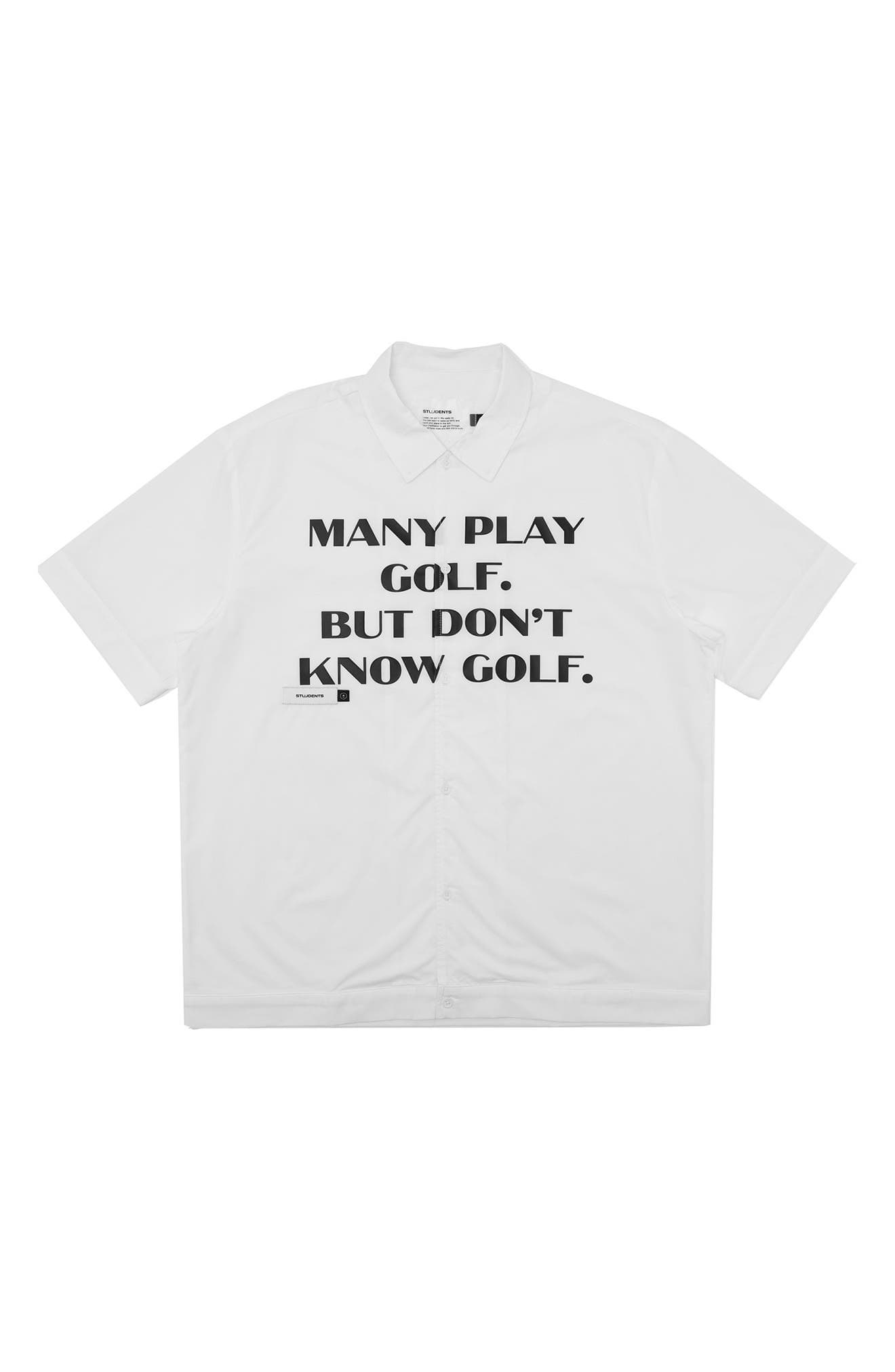 Educate Short Sleeve Poplin Button-Up Shirt - image 1