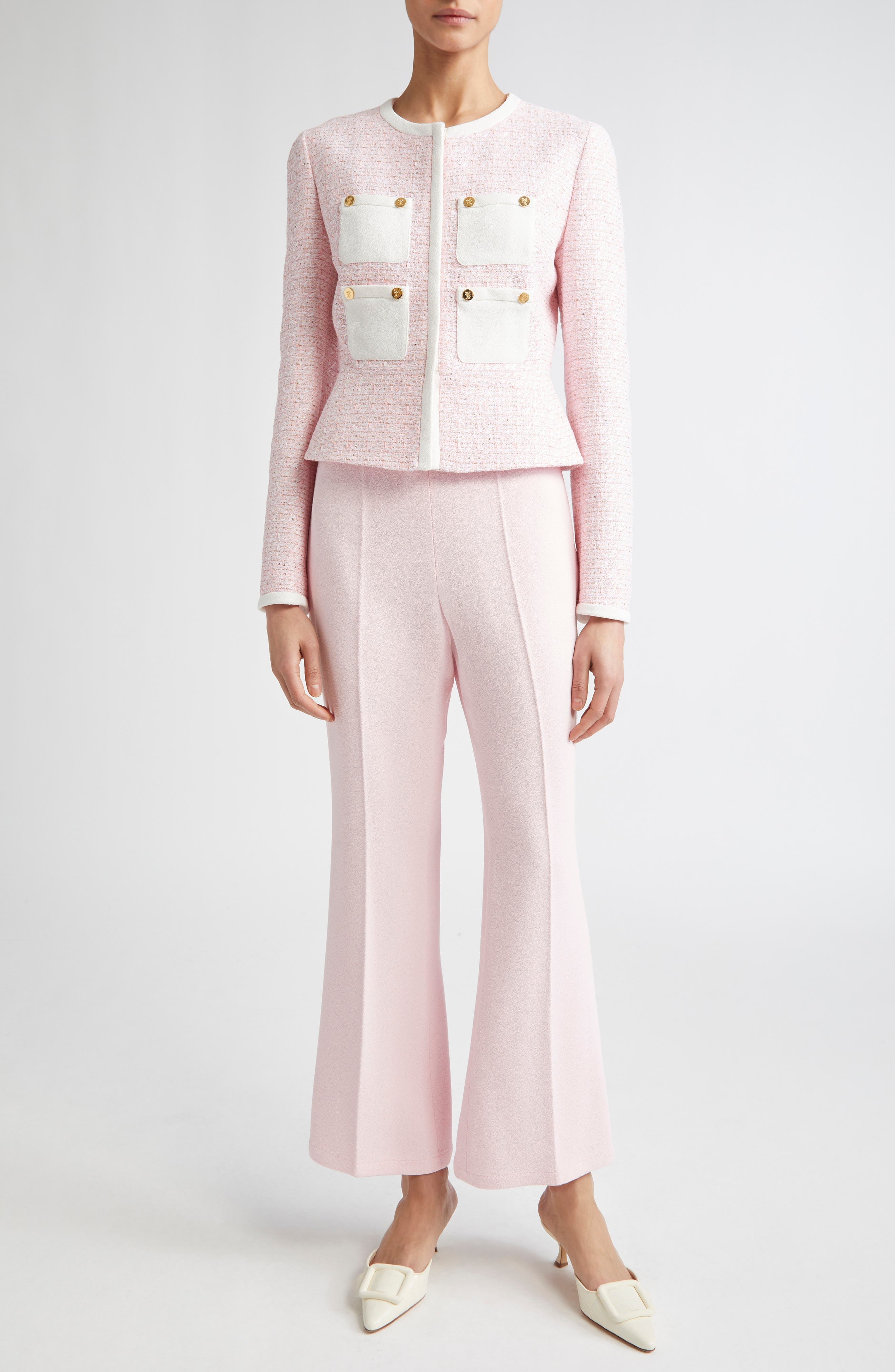 Crepe Flare Trousers - image 2