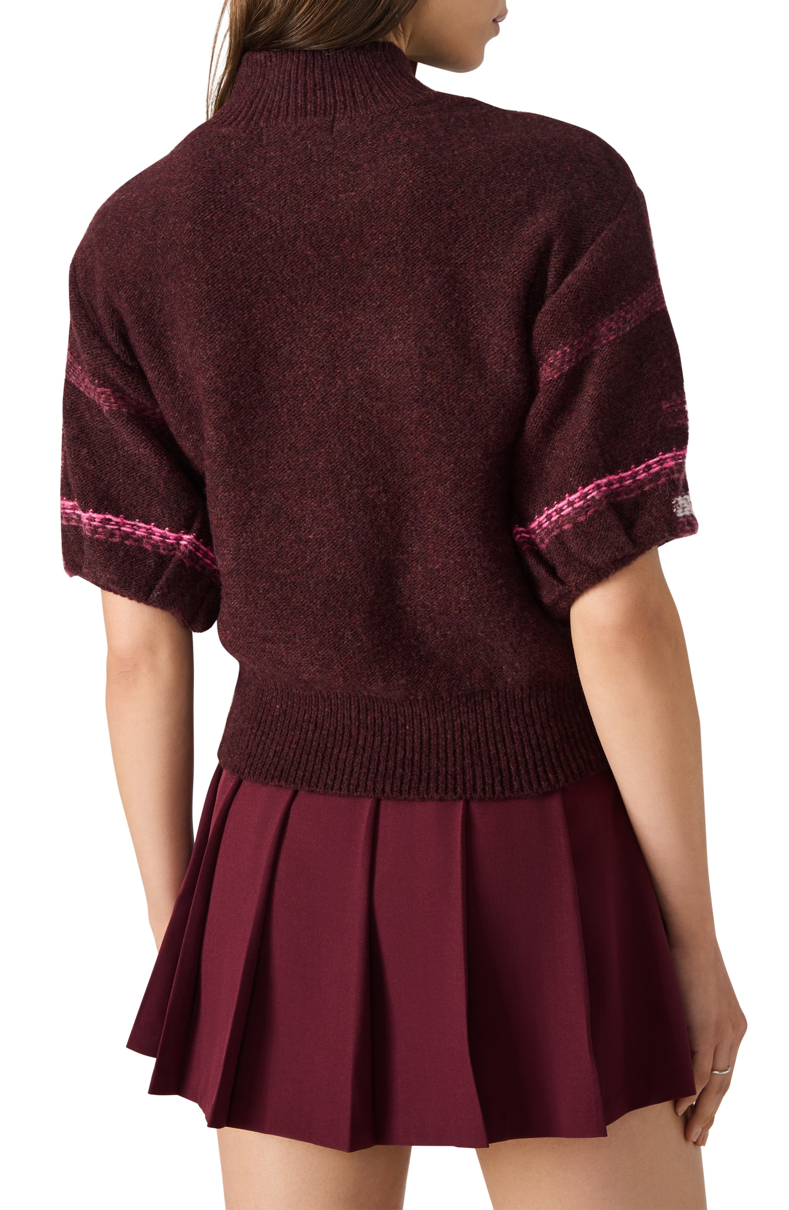 Ketra Mock Neck Crop Sweater - image 2