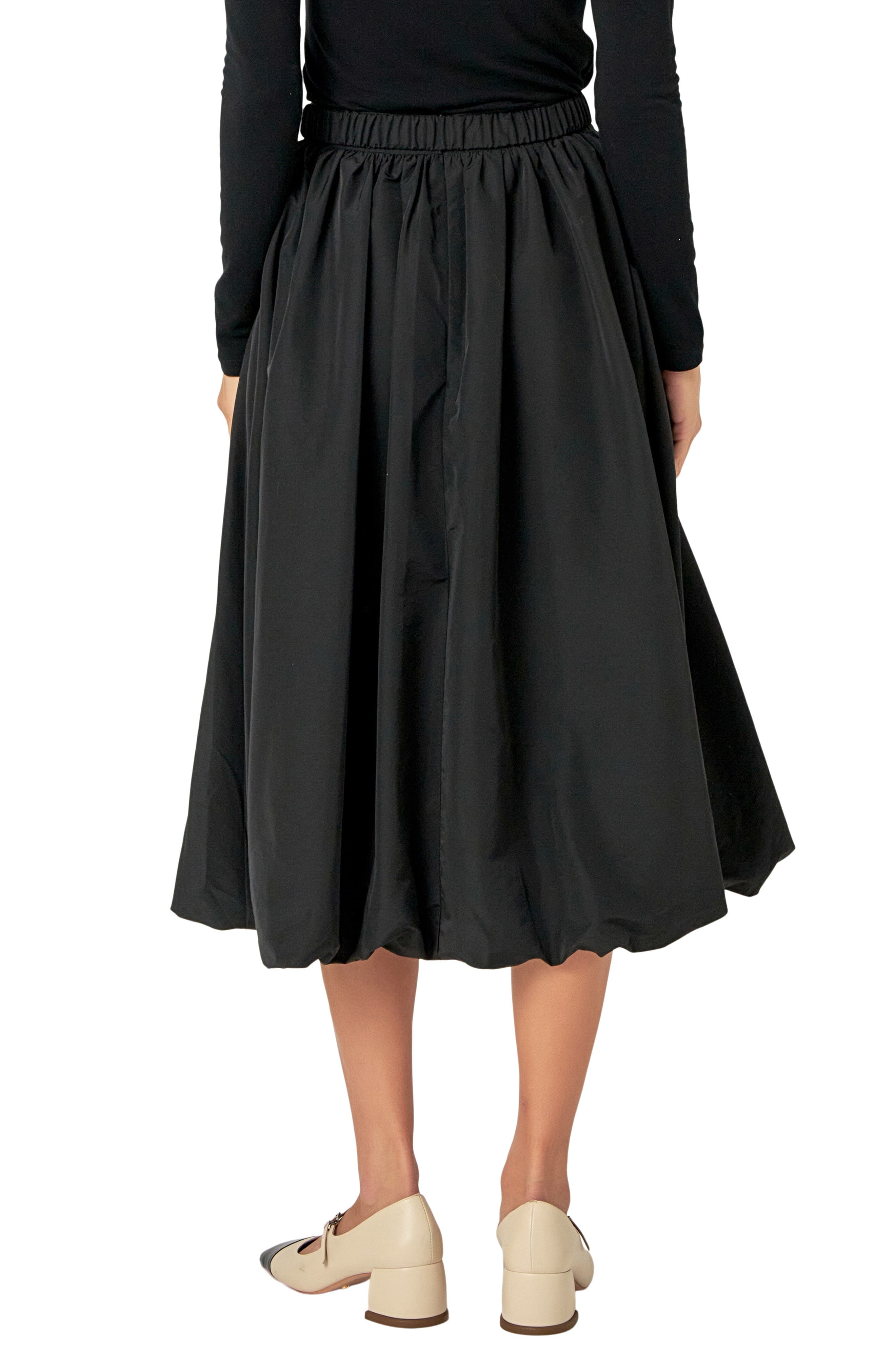 Belted Blouson Midi Skirt - image 2