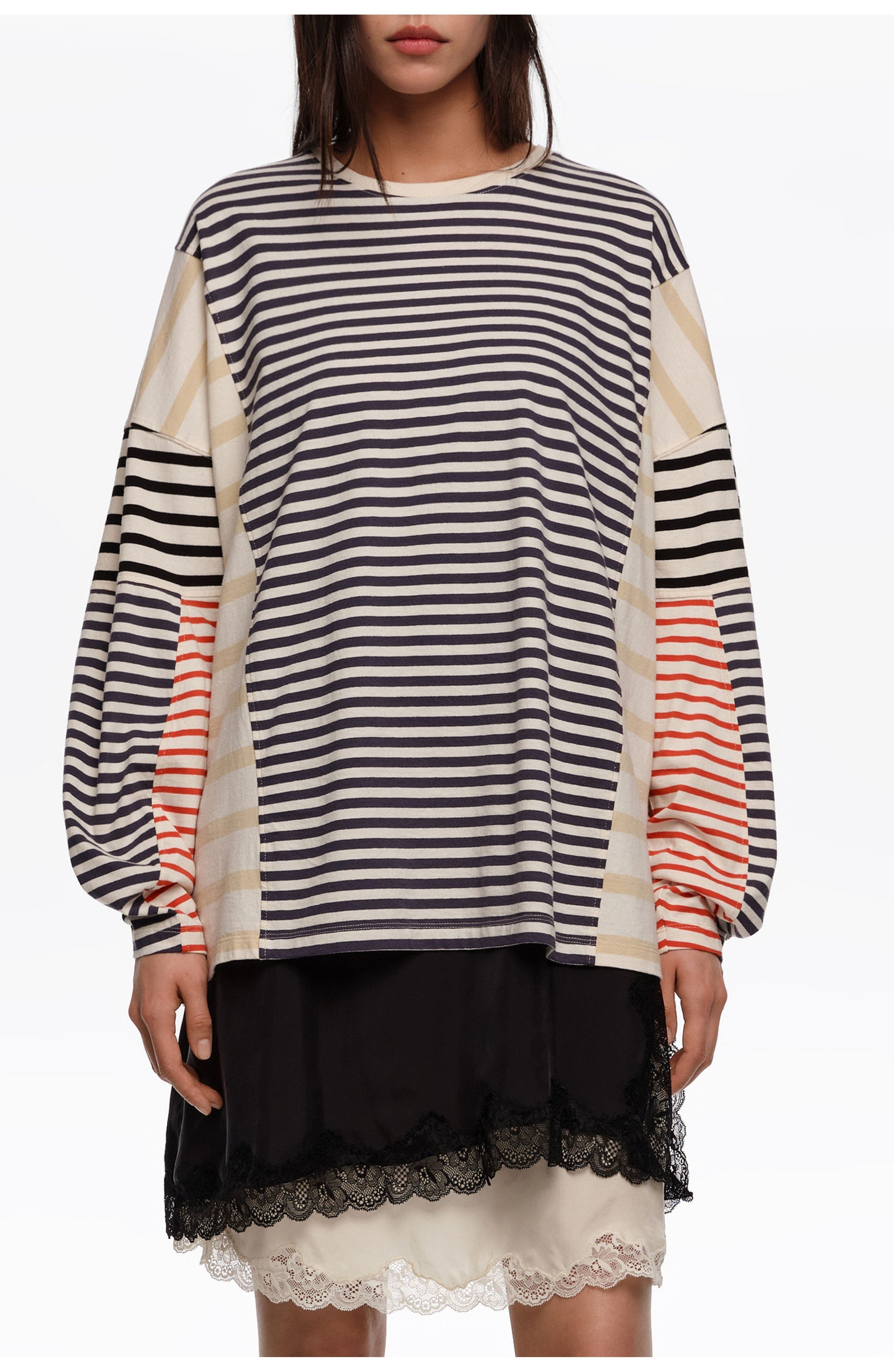 Striped Oversize T-Shirt - image 1