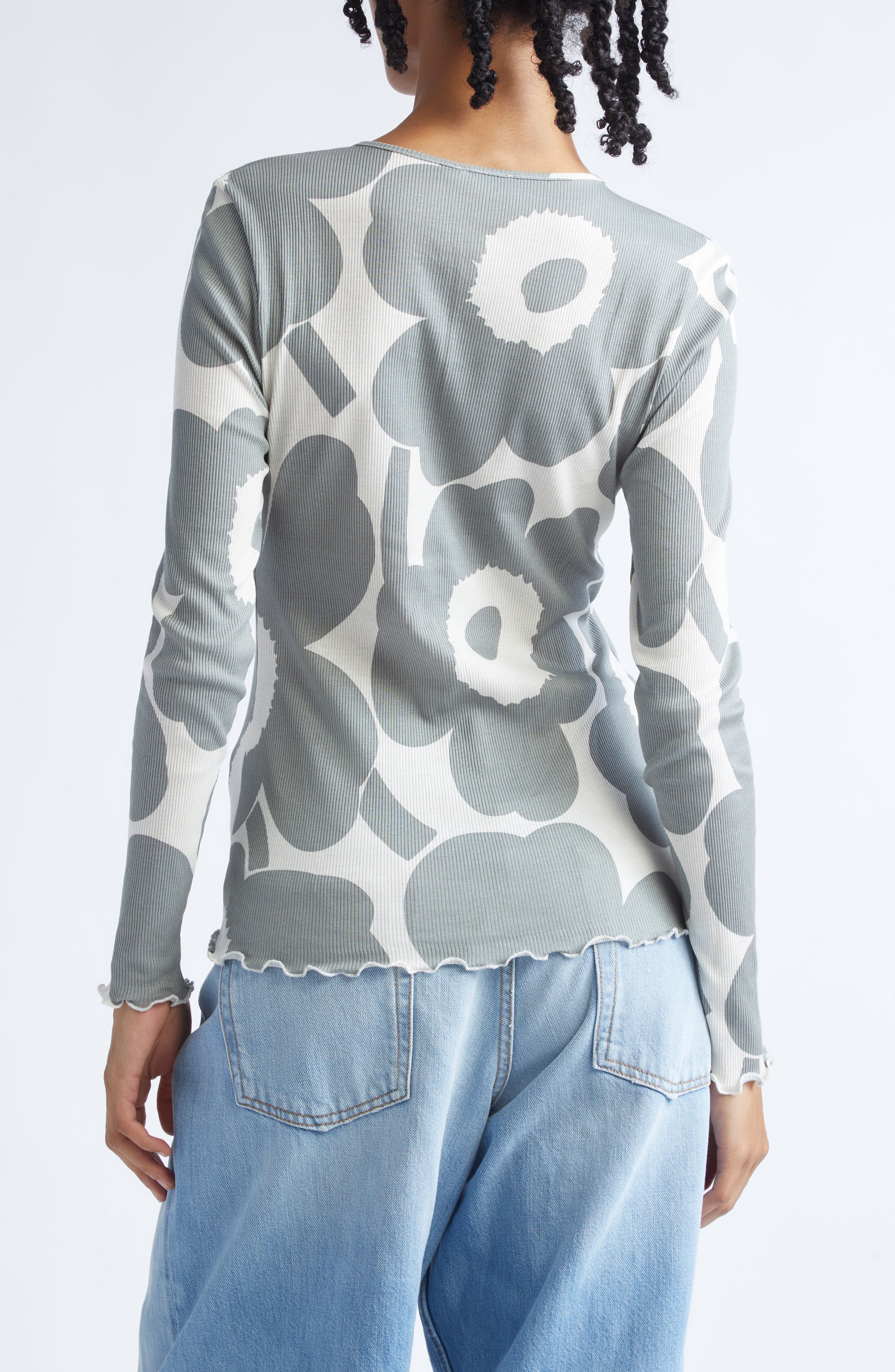 Floraali Unikko Rib Top - image 2