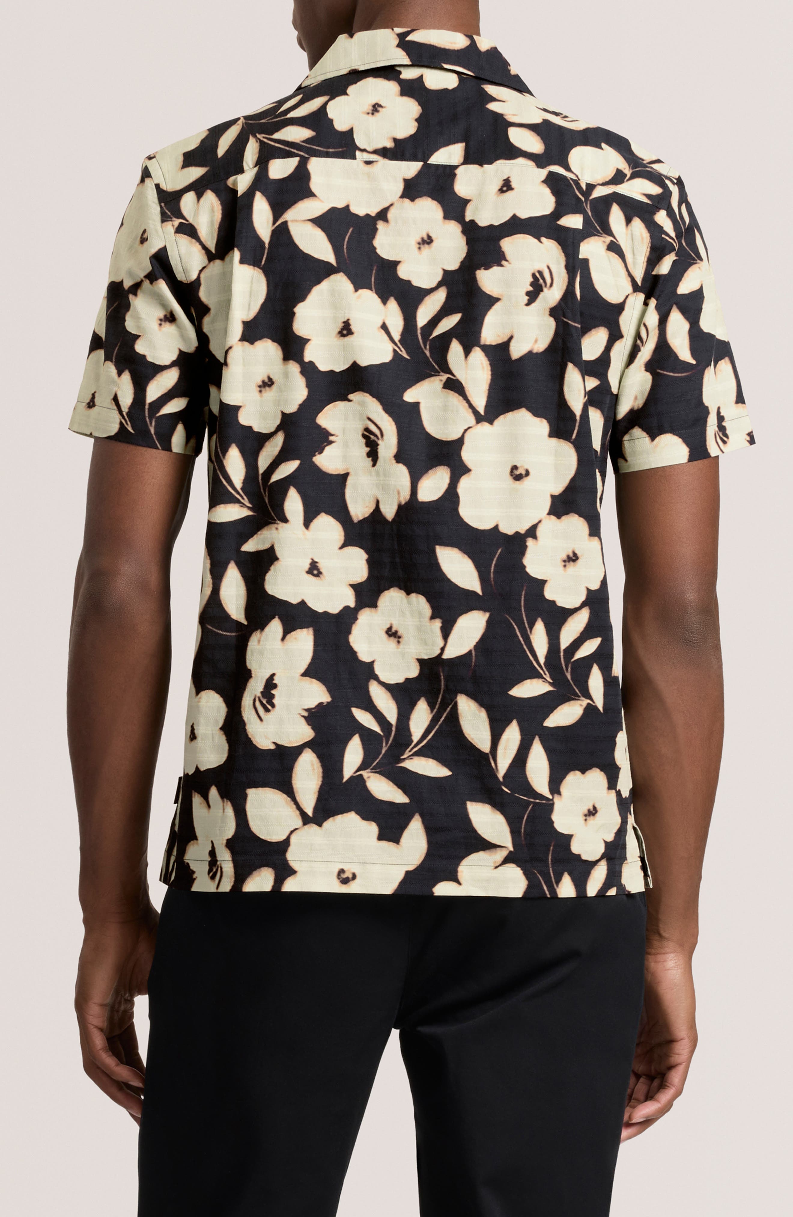 Floral Print Camp Shirt - image 2