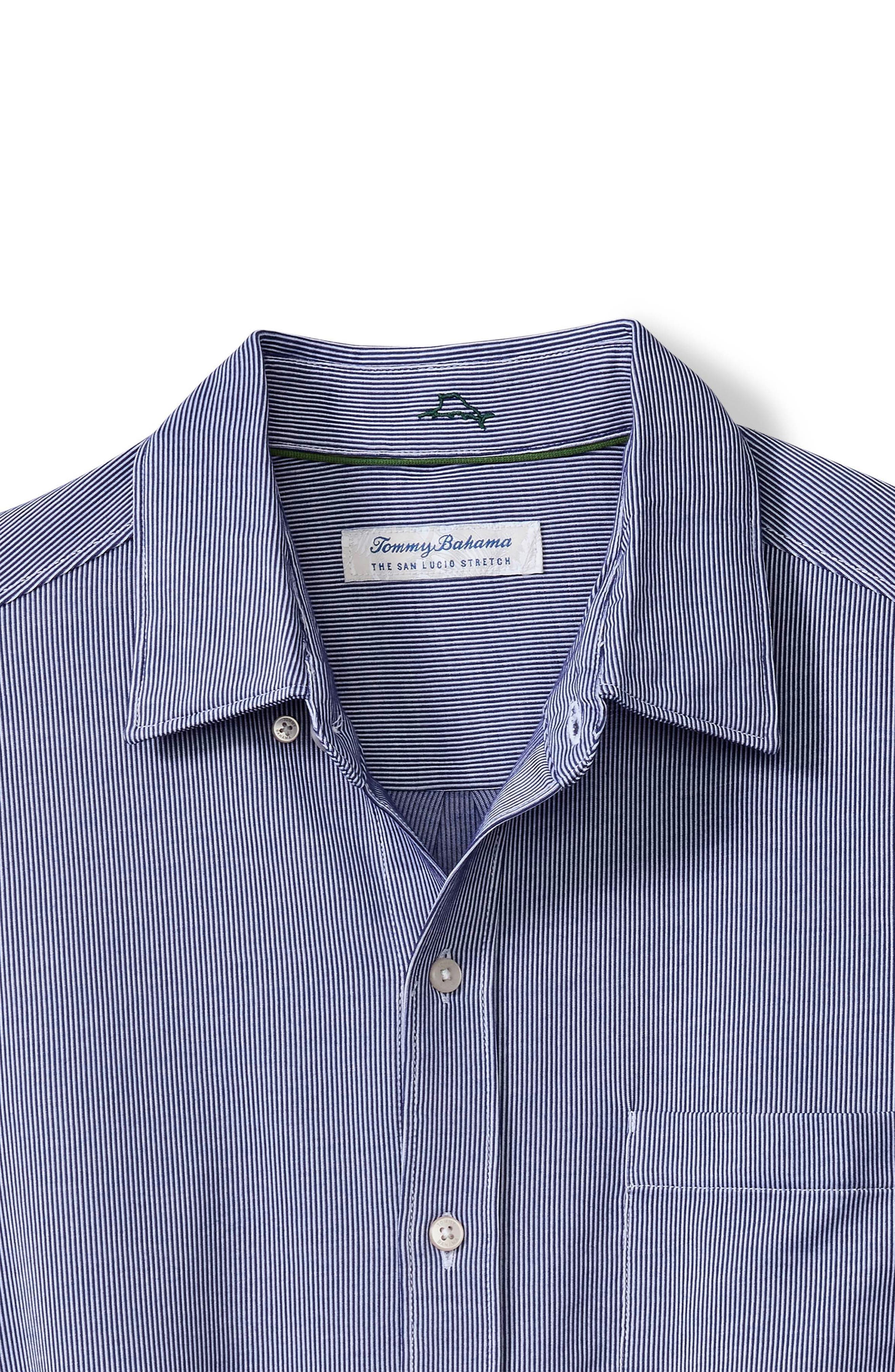 San Lucio Sol Stripe IslandZone Cotton Blend Button-Up Shirt - image 2