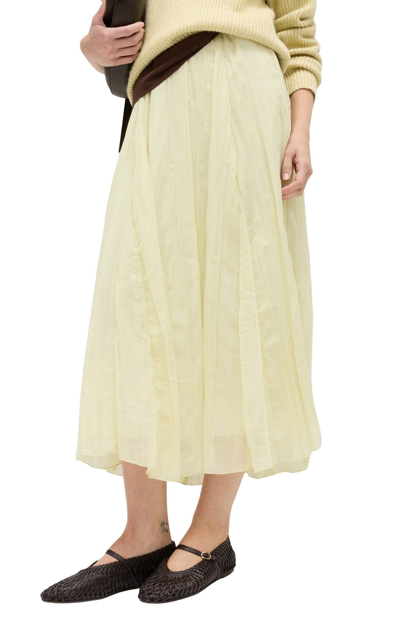 Crinkle Midi Skirt - image 1