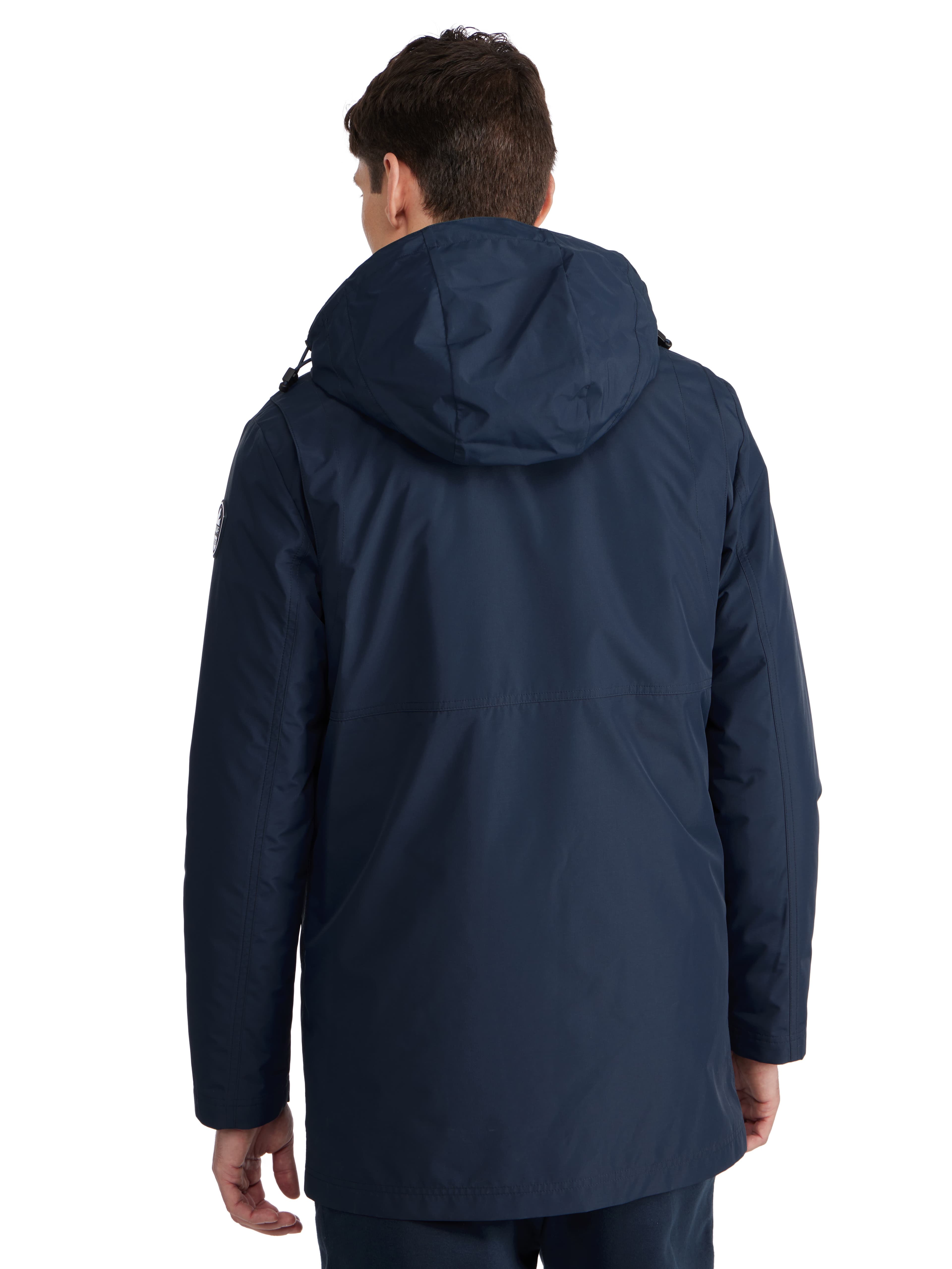 Men's Altair Mid Length Parka with Welded Detail and Detachable Hood - image 2
