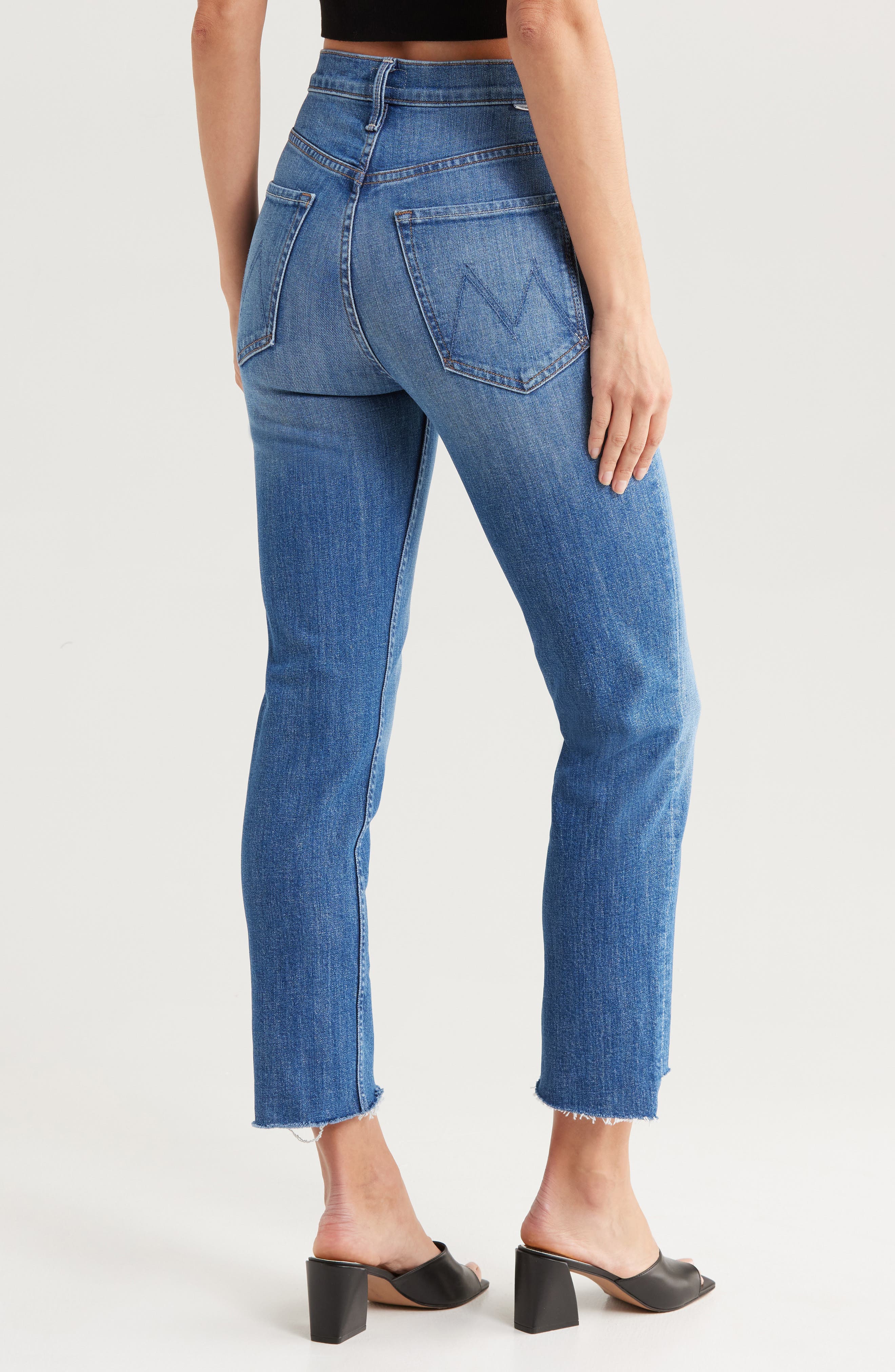 Rider Step Fray Hem Ankle Jeans - image 2