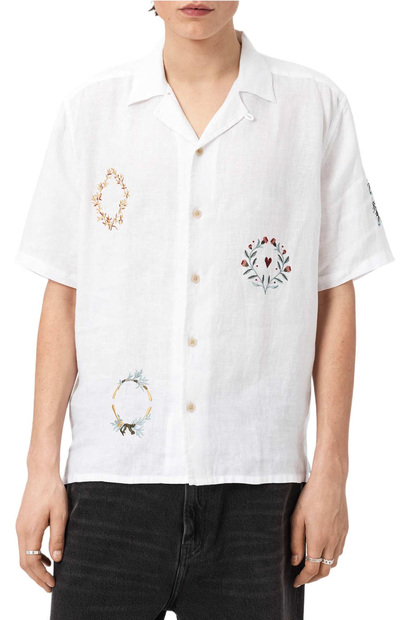Deck Embroidered Camp Shirt - image 1