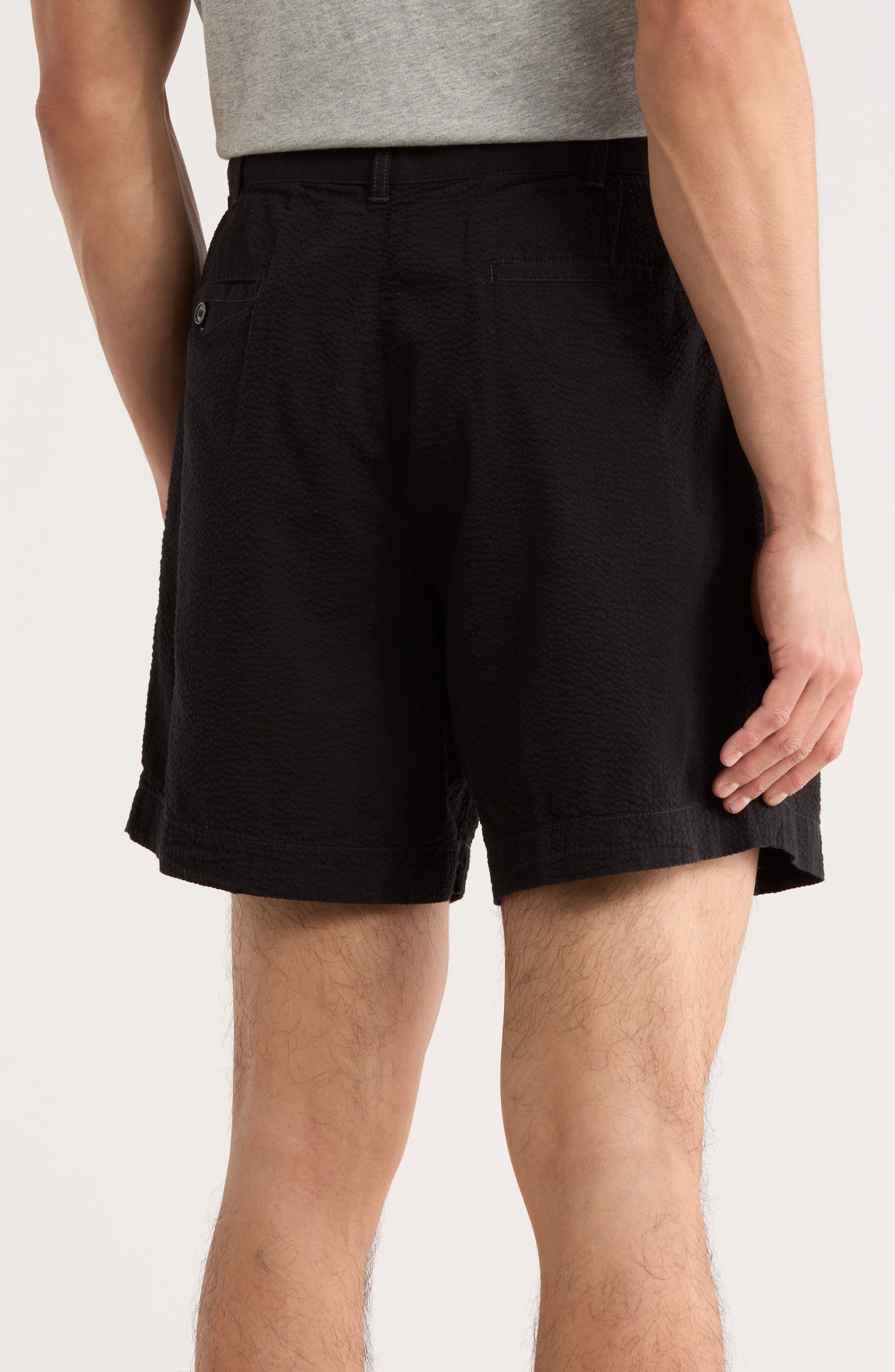 Lightweight Seersucker Cotton Shorts - image 2