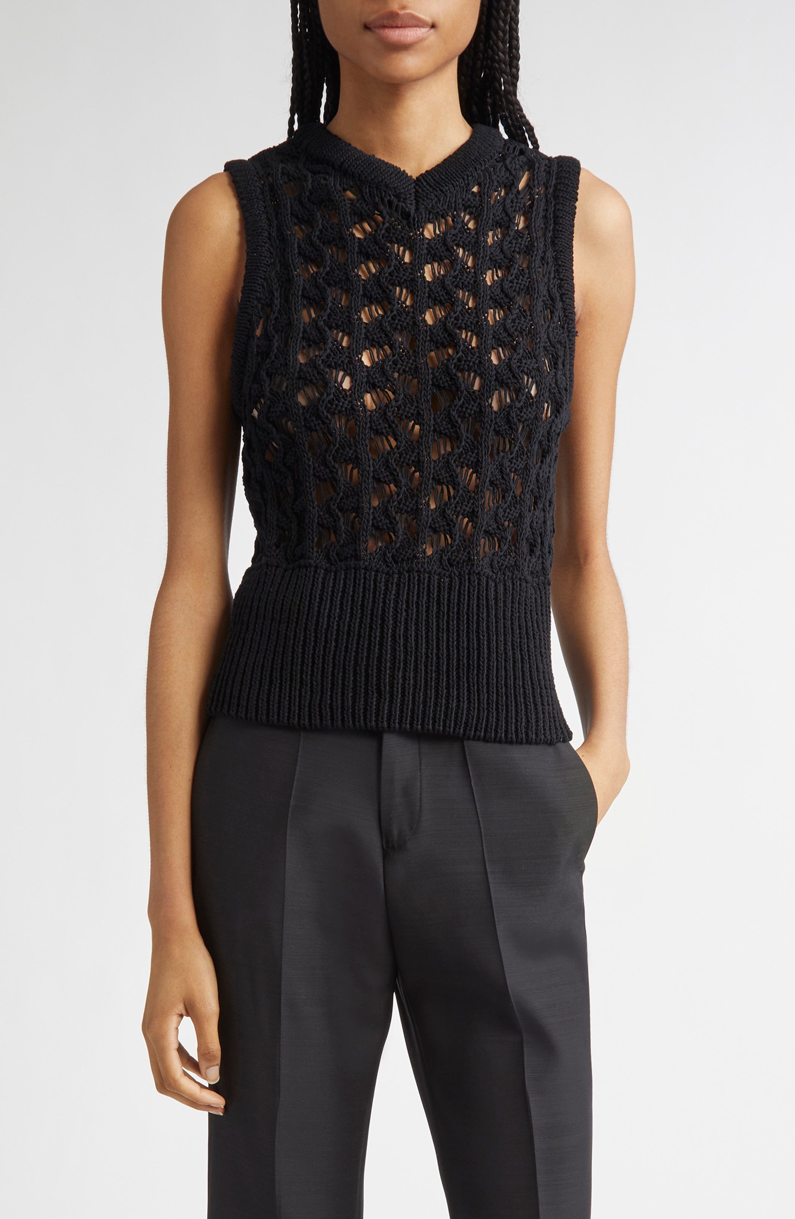 Vica Organic Cotton Sweater Vest - image 1