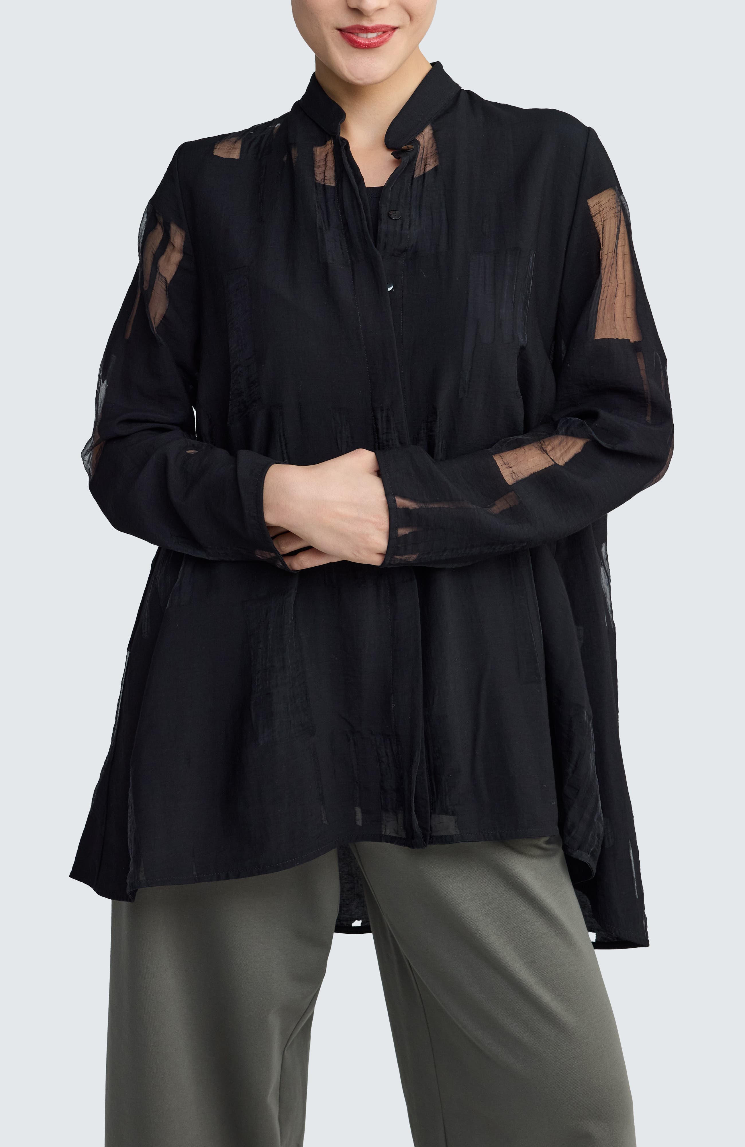 Ondine Sheer Jacquard Shirt - image 1