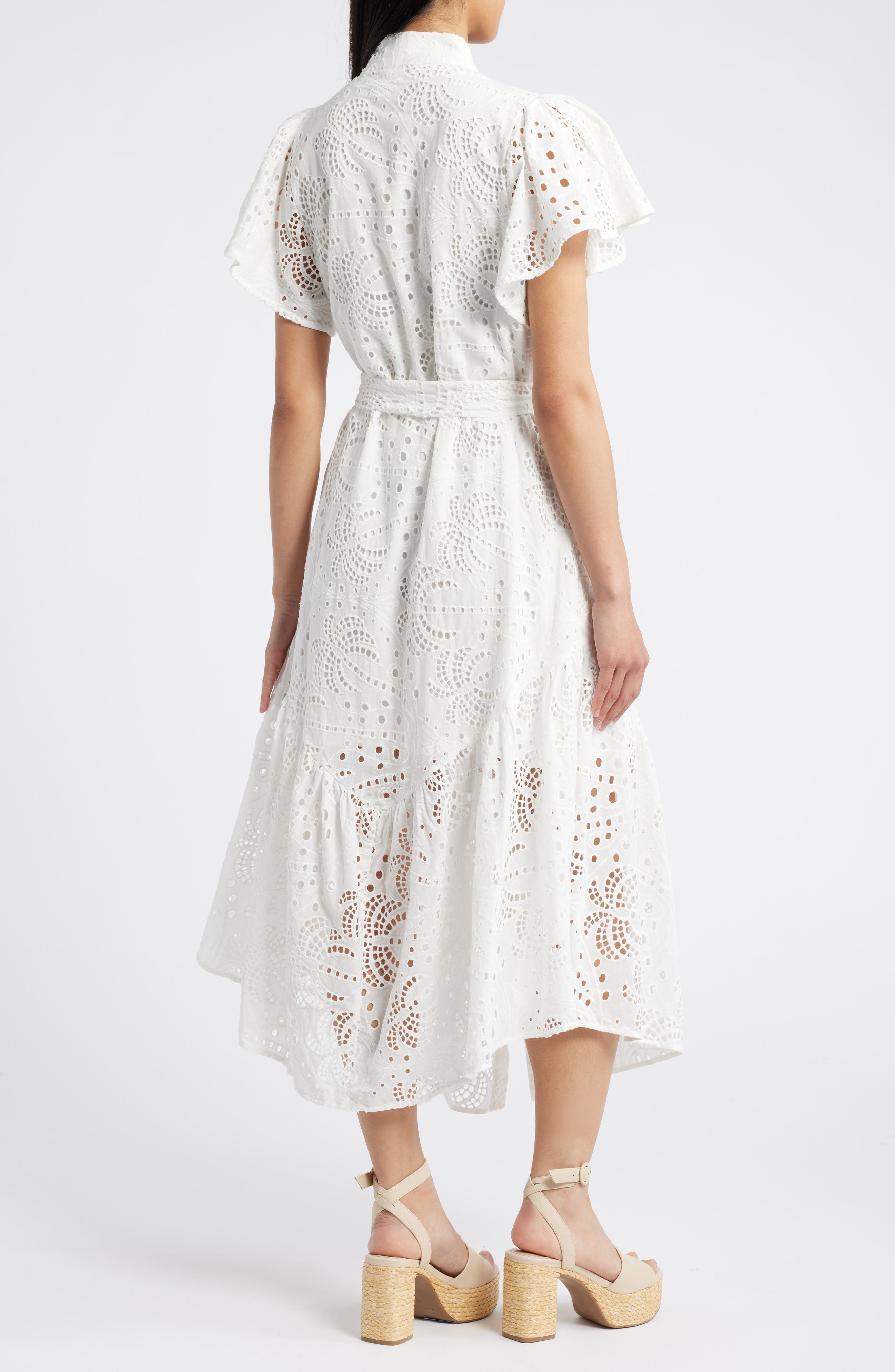Isabella Cotton Eyelet Maxi Shirtdress - image 2