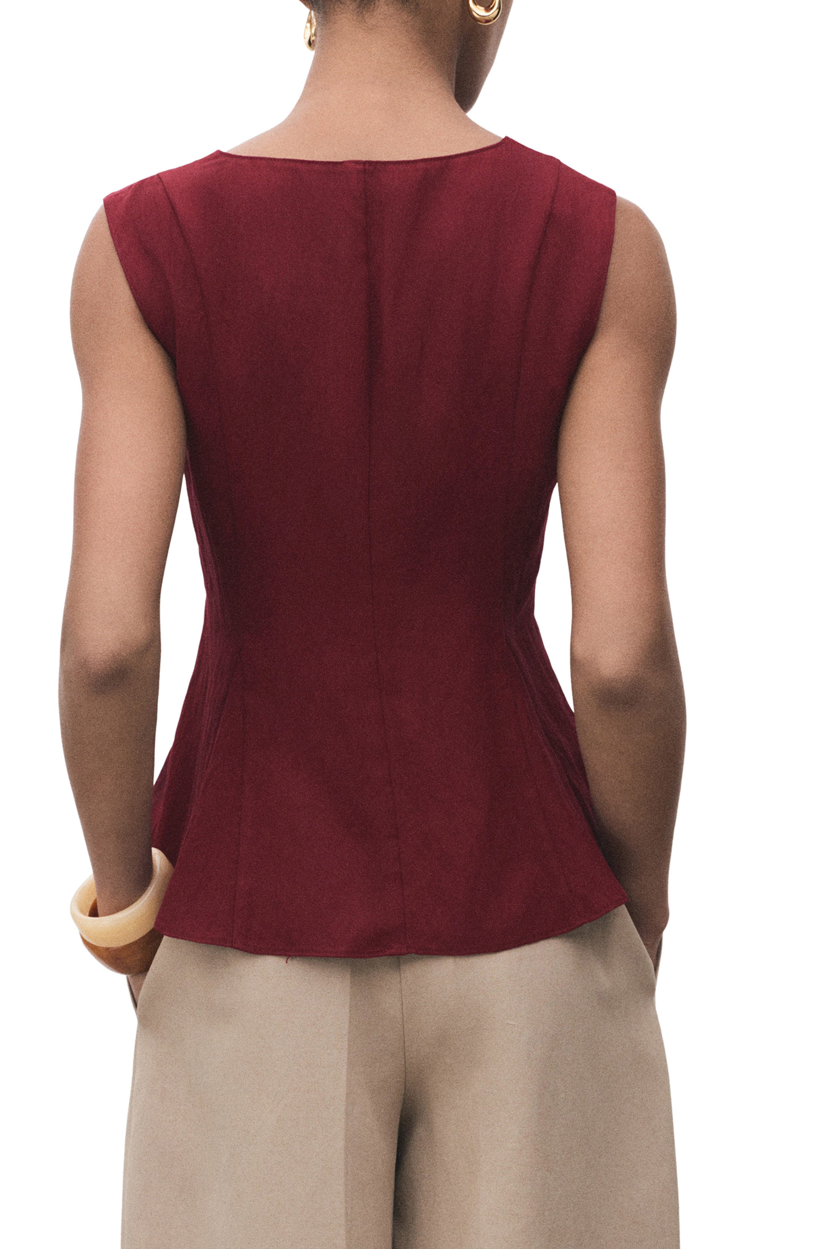 Sleeveless Peplum Top - image 4