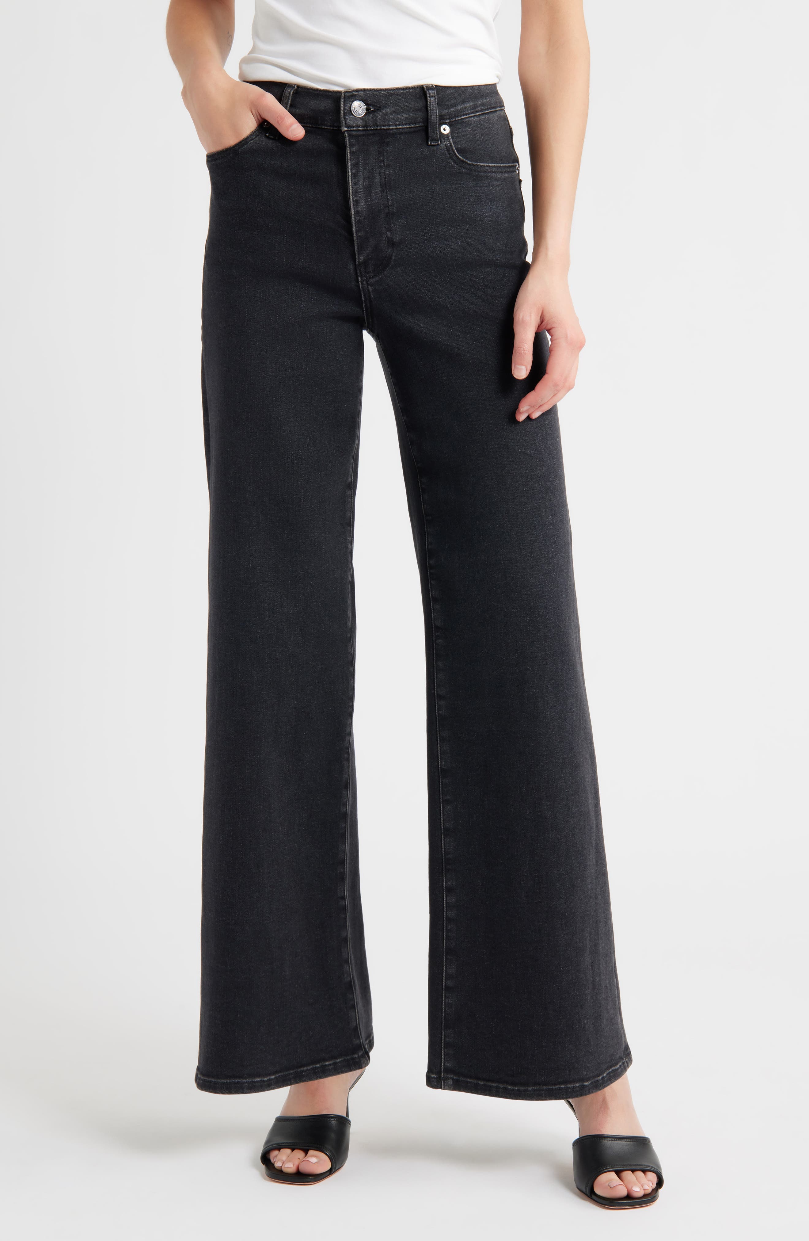 Le Slim Palazzo High Waist Wide Leg Jeans - image 1