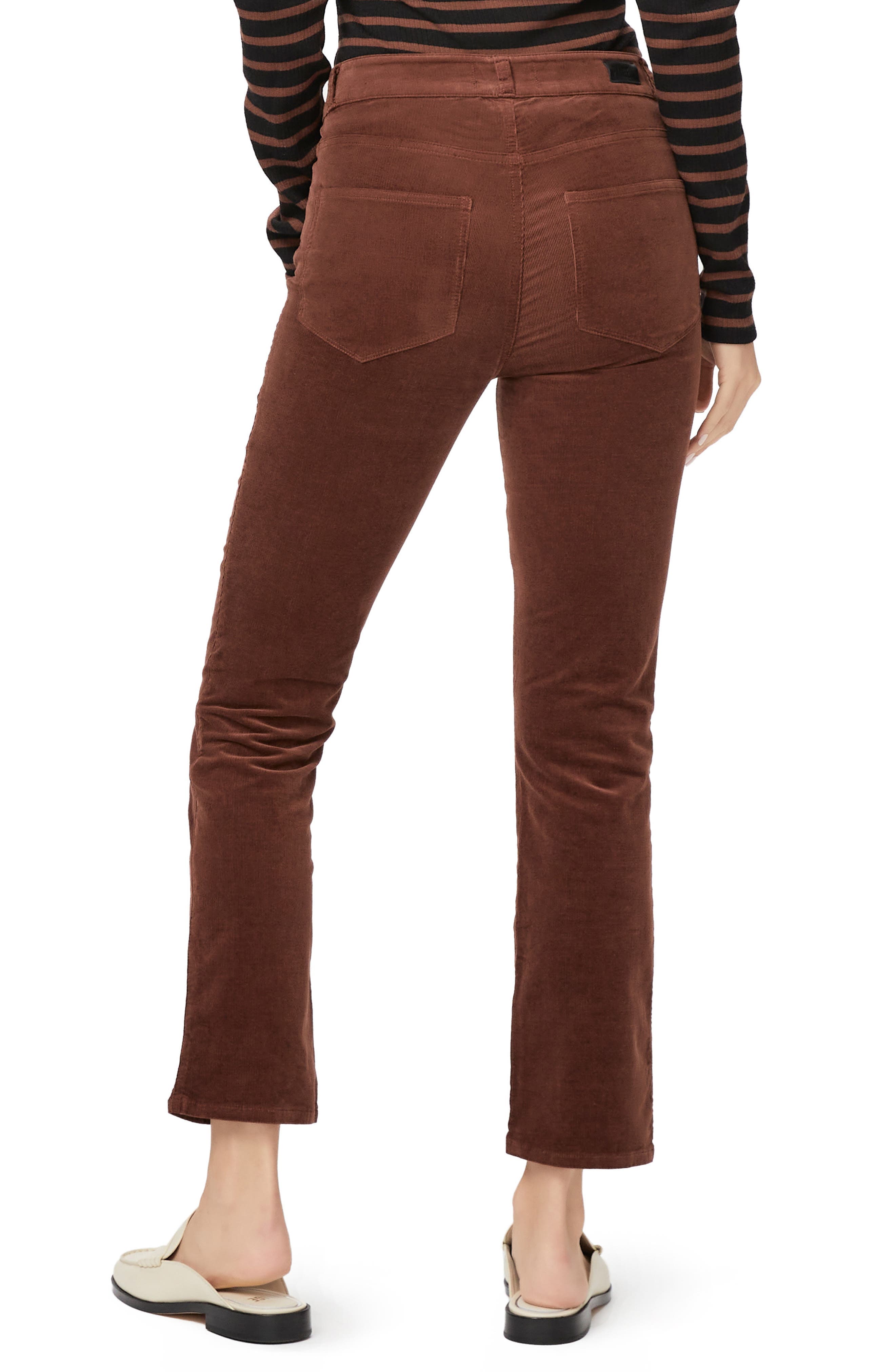 Cindy High Waist Ankle Slim Straight Leg Corduroy Jeans - image 2