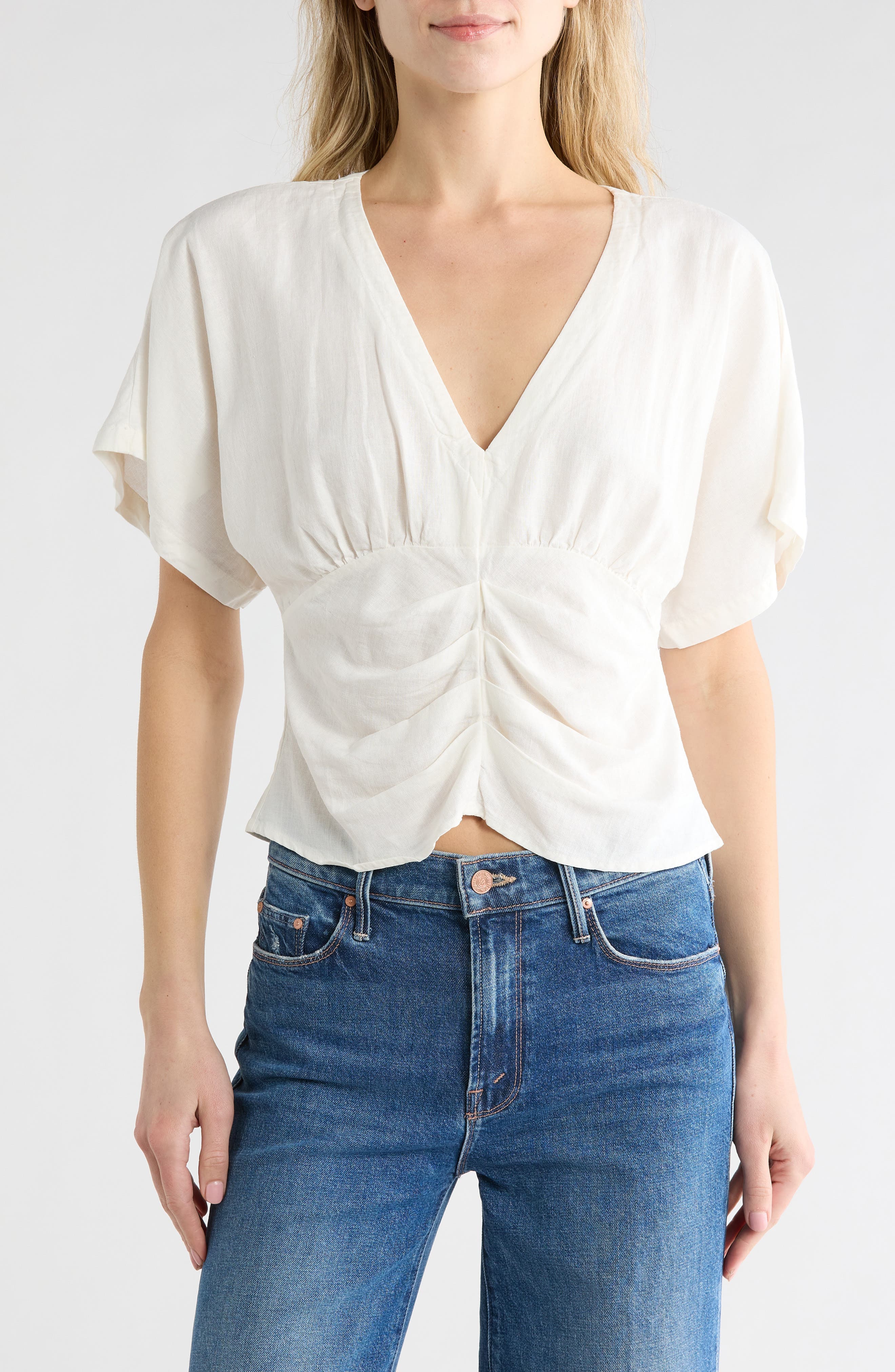 Silvana Linen Blend Top - image 1