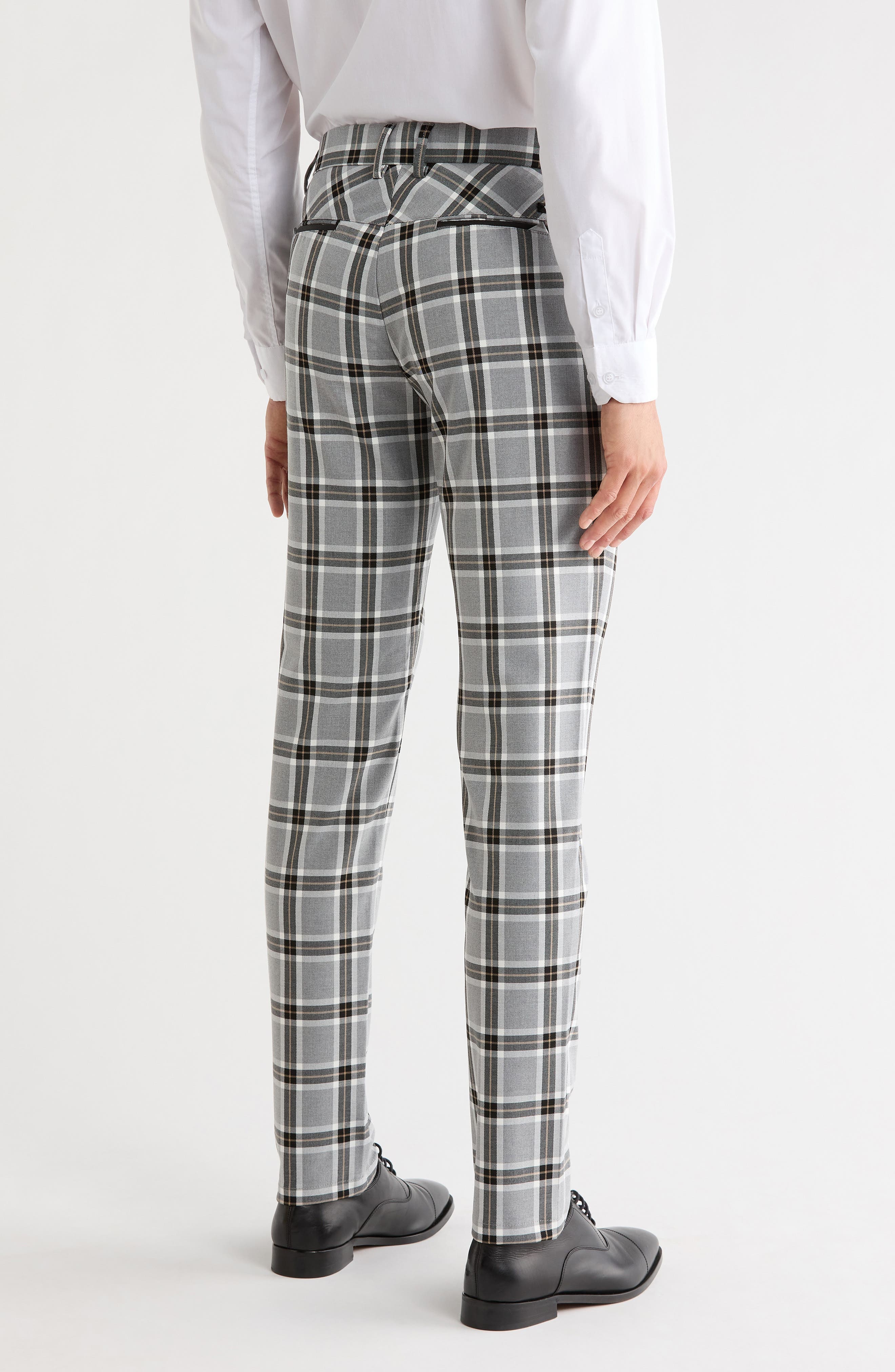 Plaid Straight Leg Trousers - image 2