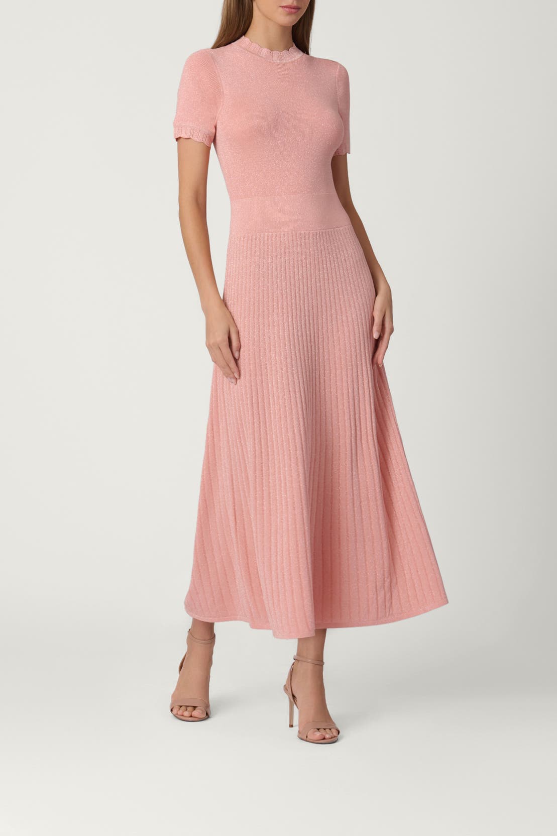 Fine Gauge Shimmer Knit Darby Dress - image 1