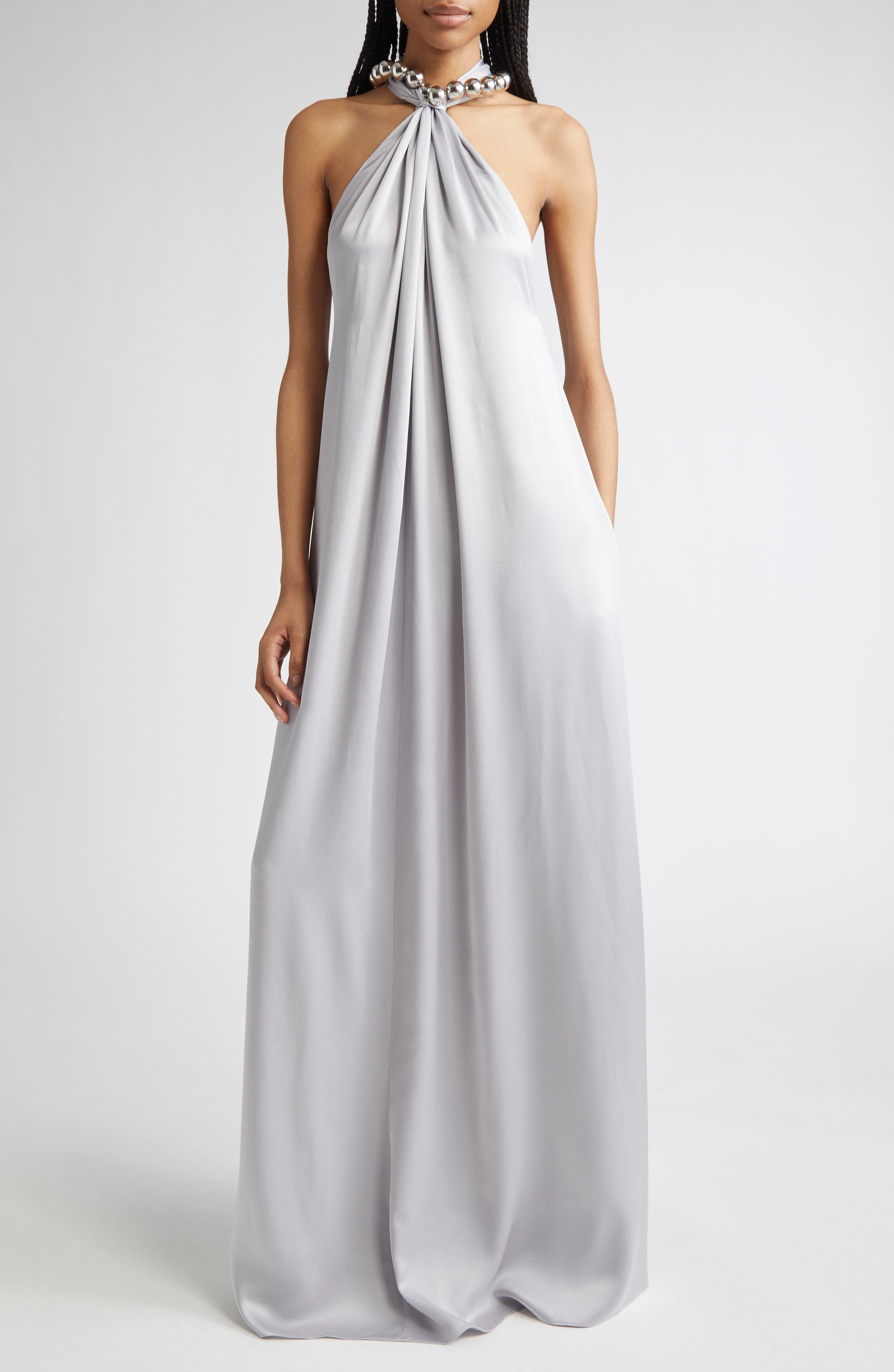 Sphere Satin Gown - image 1
