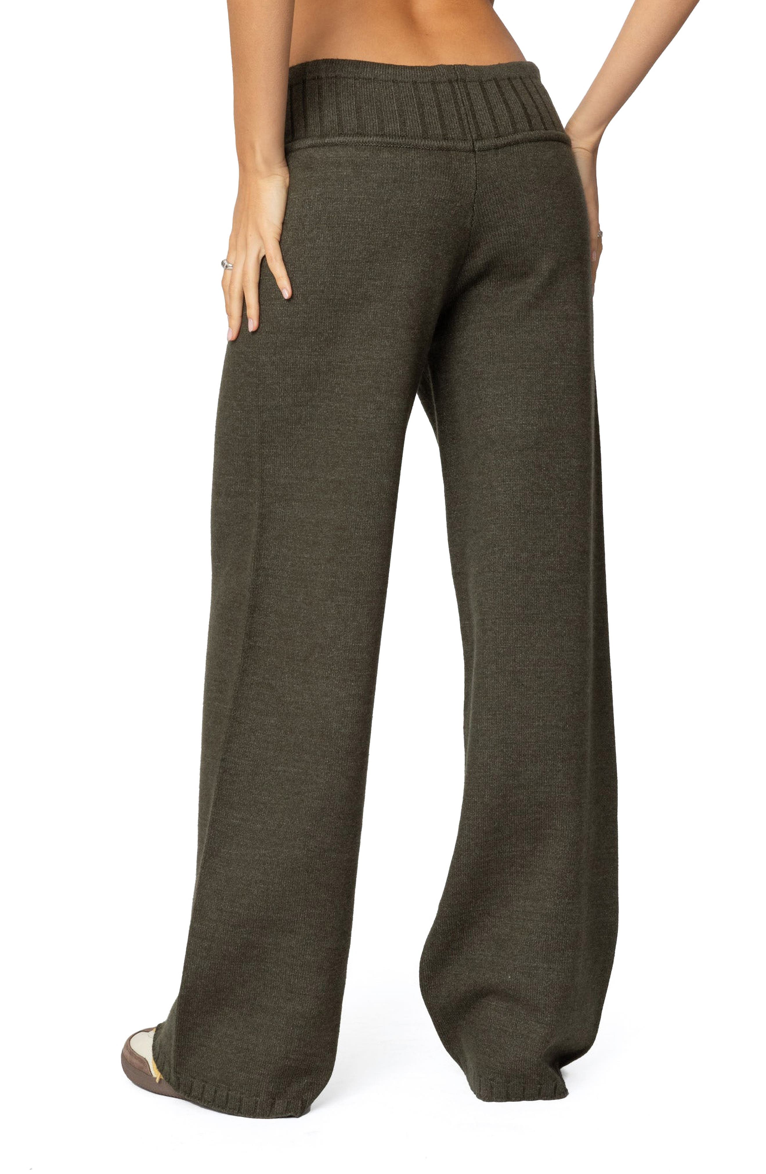 Russell Wide Leg Sweater Knit Pants - image 2
