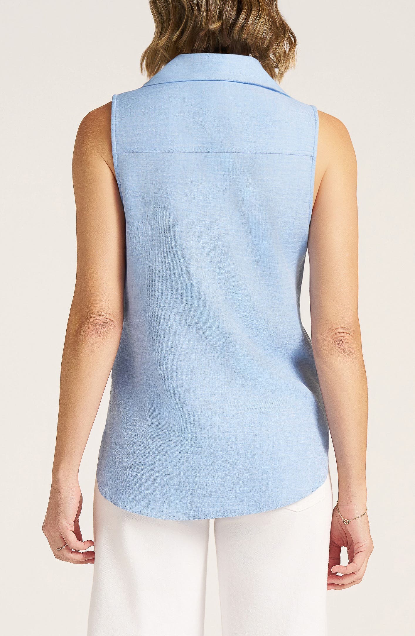 Euclid Sleeveless Button-Up Shirt - image 4