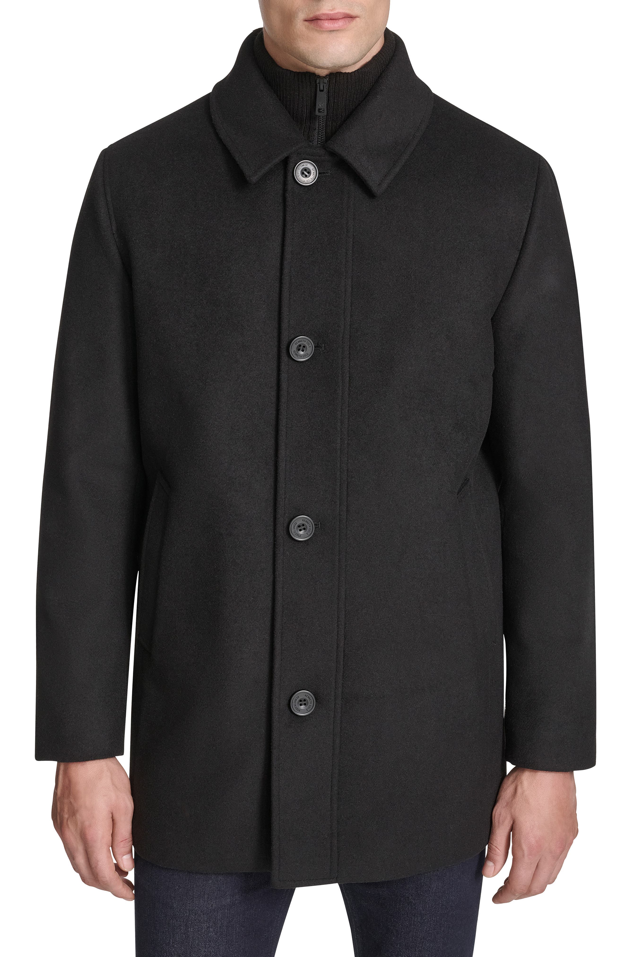 Single Button Wool Blend Knit Blazer - image 1
