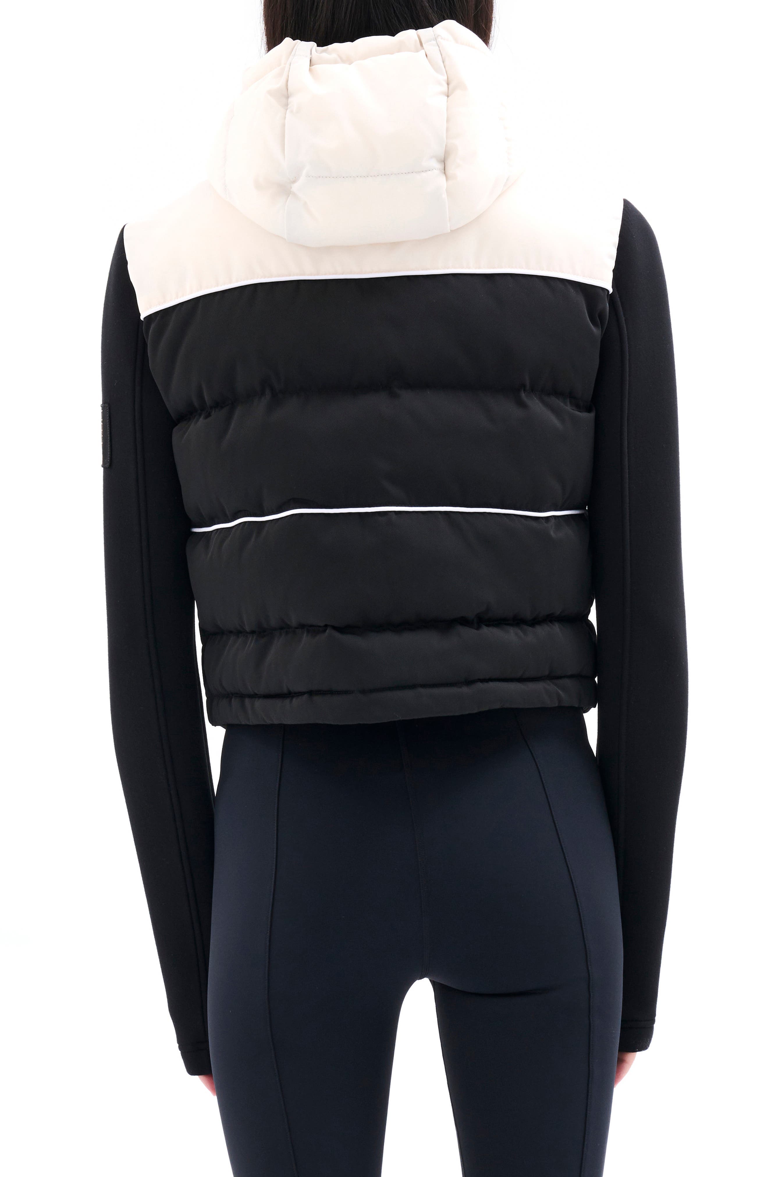 Parallel Mixed Media Puffer Jacket - image 2