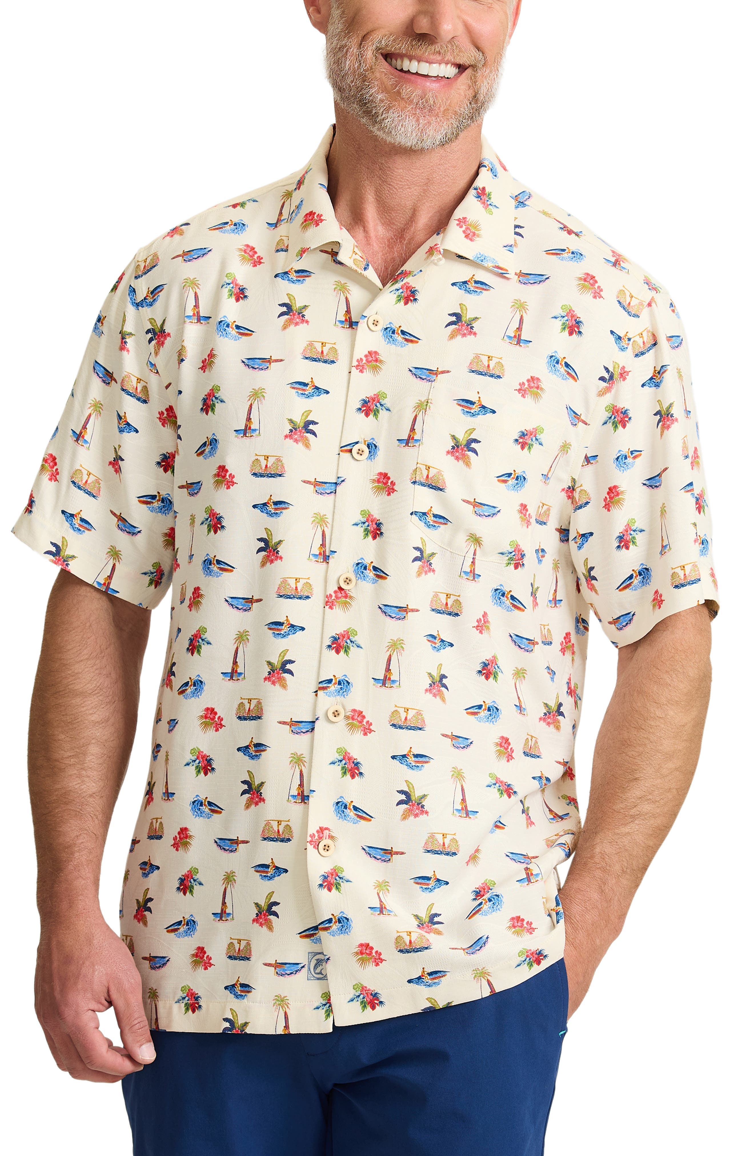 Wave Cruiser Silk Camp Shirt - image 1