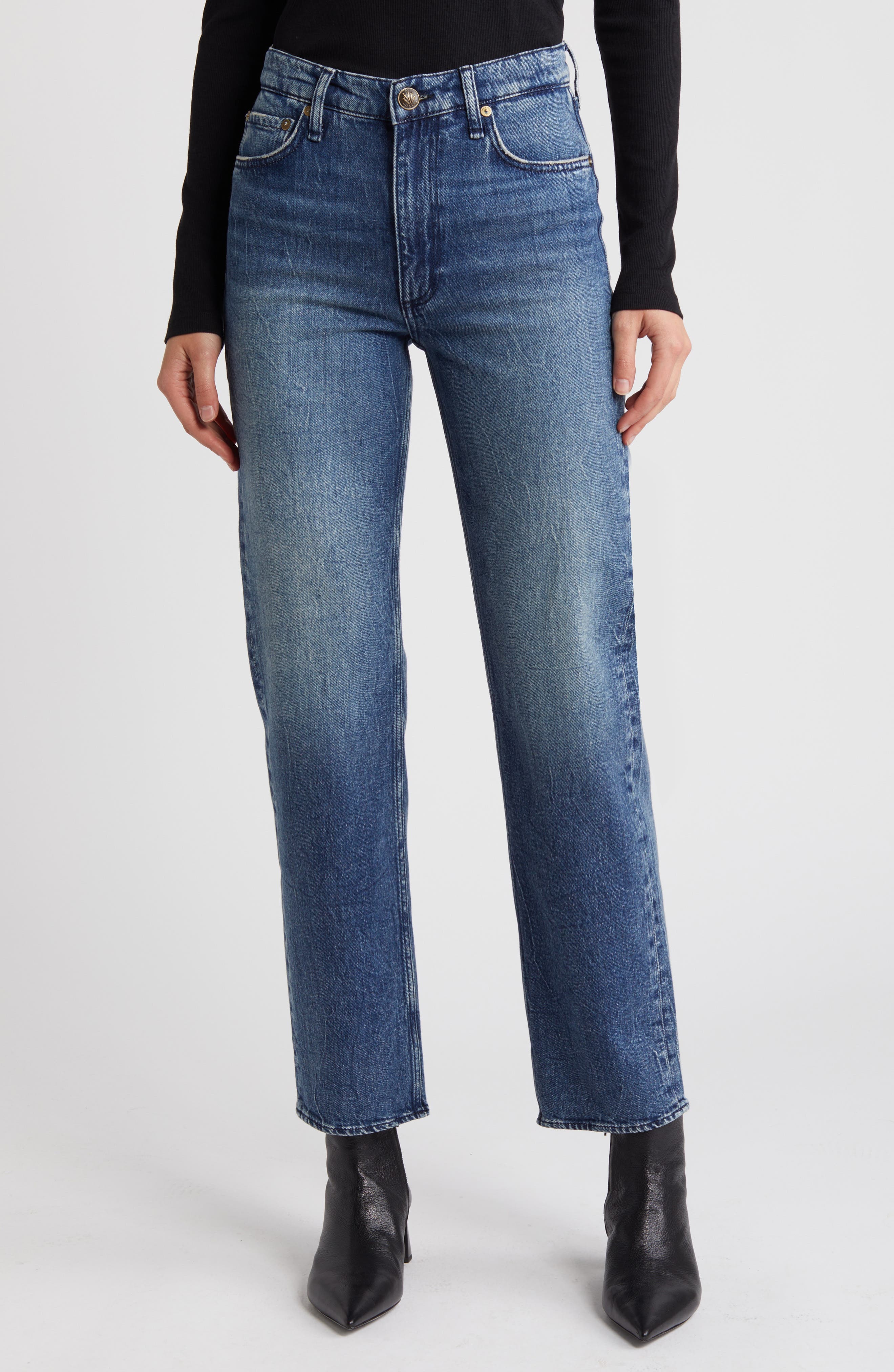 Harlow Ankle Straight Leg Jeans - image 1