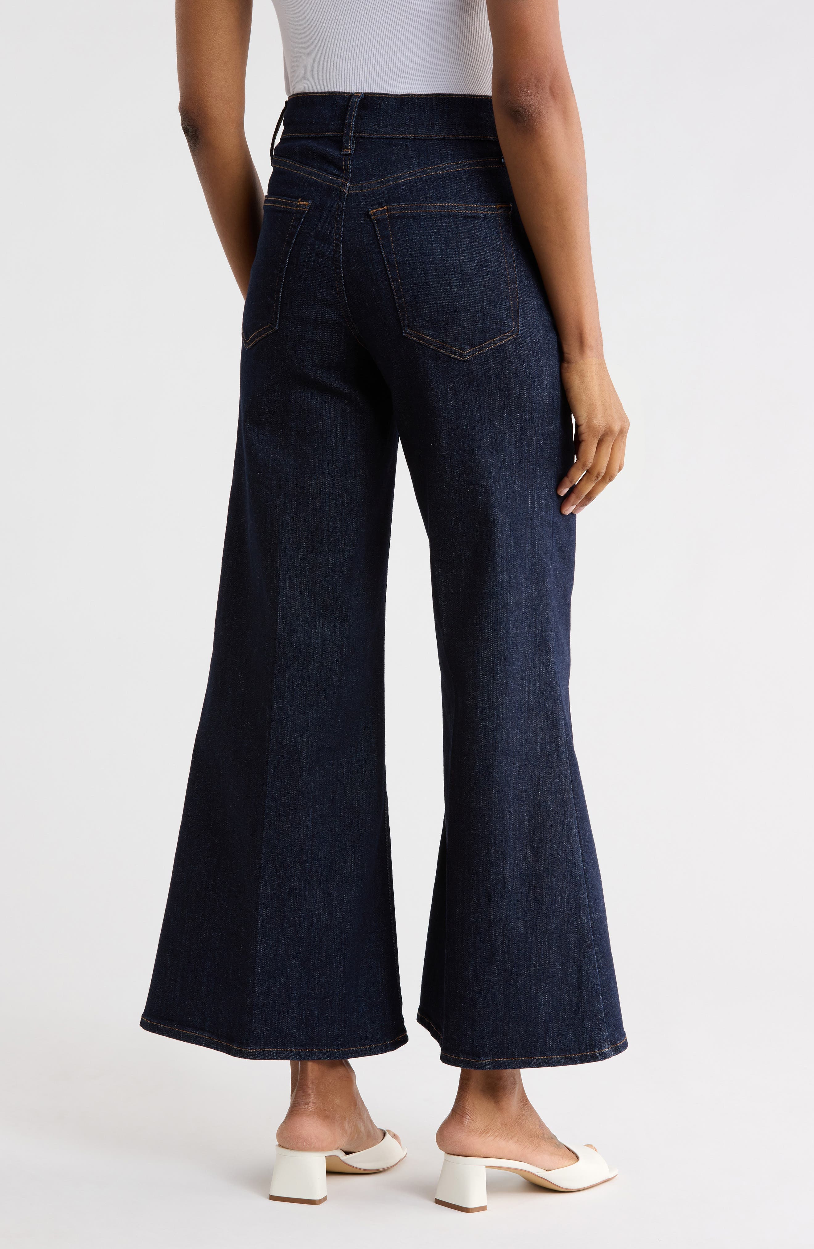 Le Palazzo Crop Wide Leg Jeans - image 2