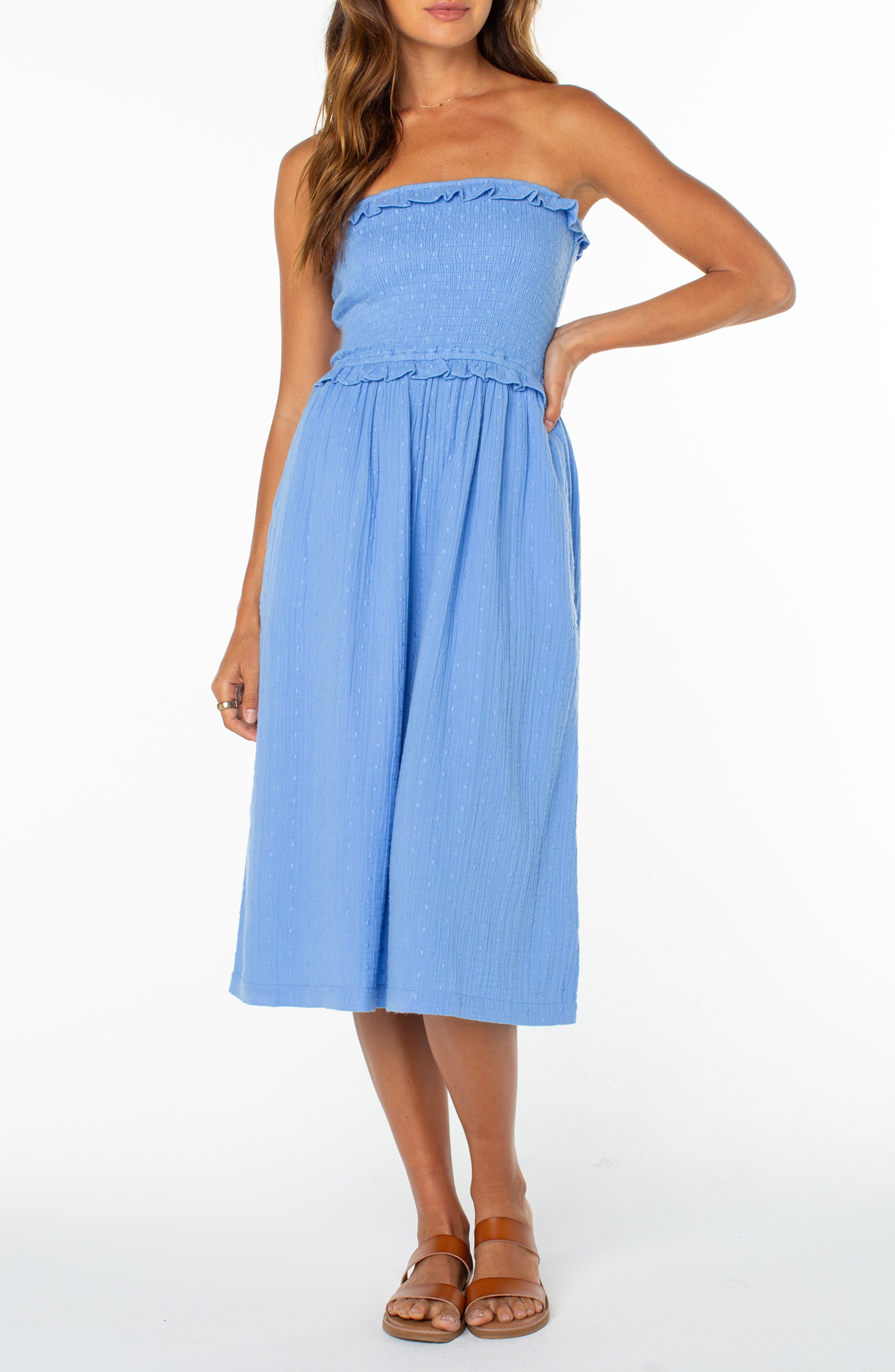 Avalon Strapless Midi Dress - image 3