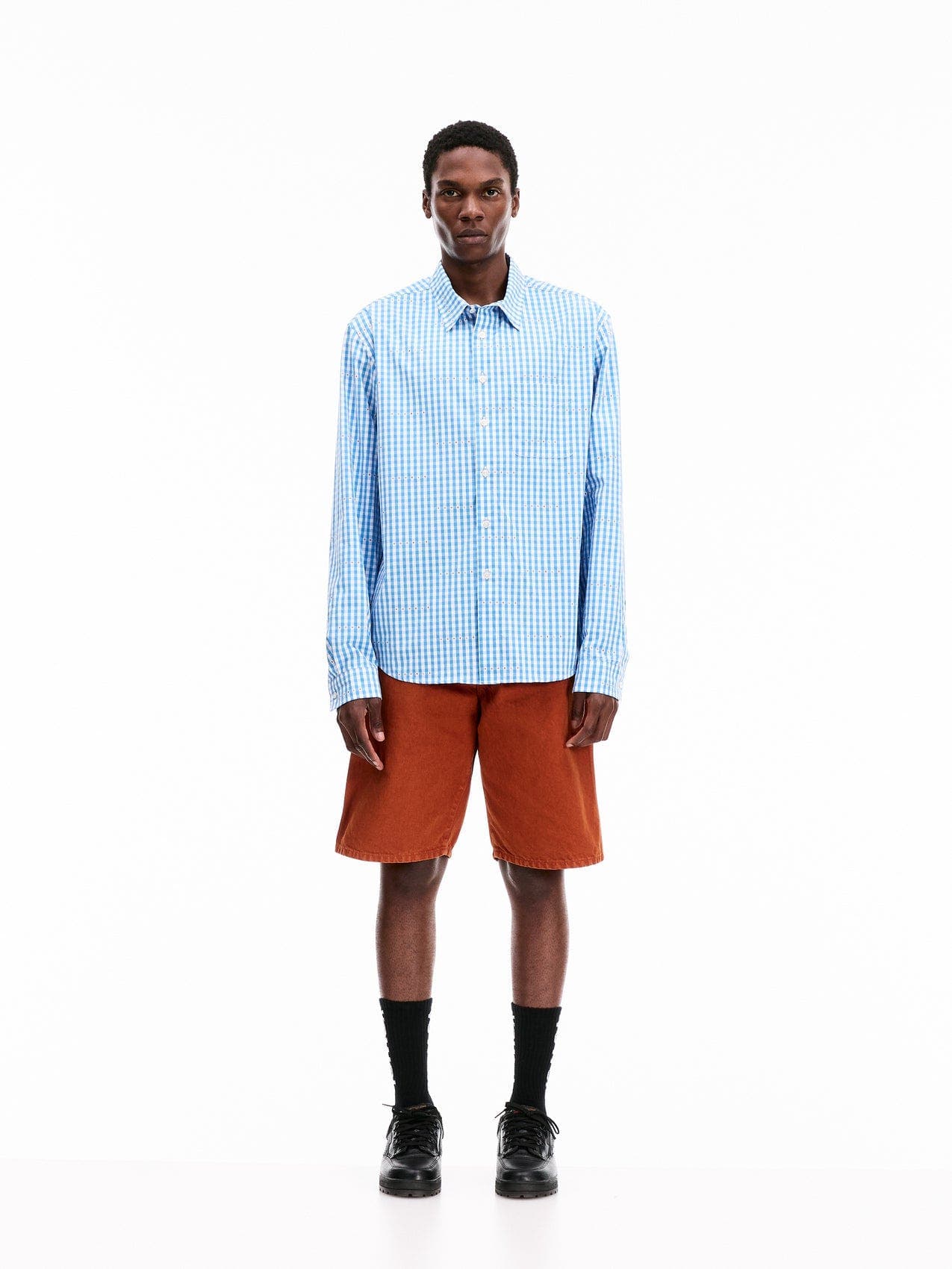 Micro Plaid Shirt - image 2