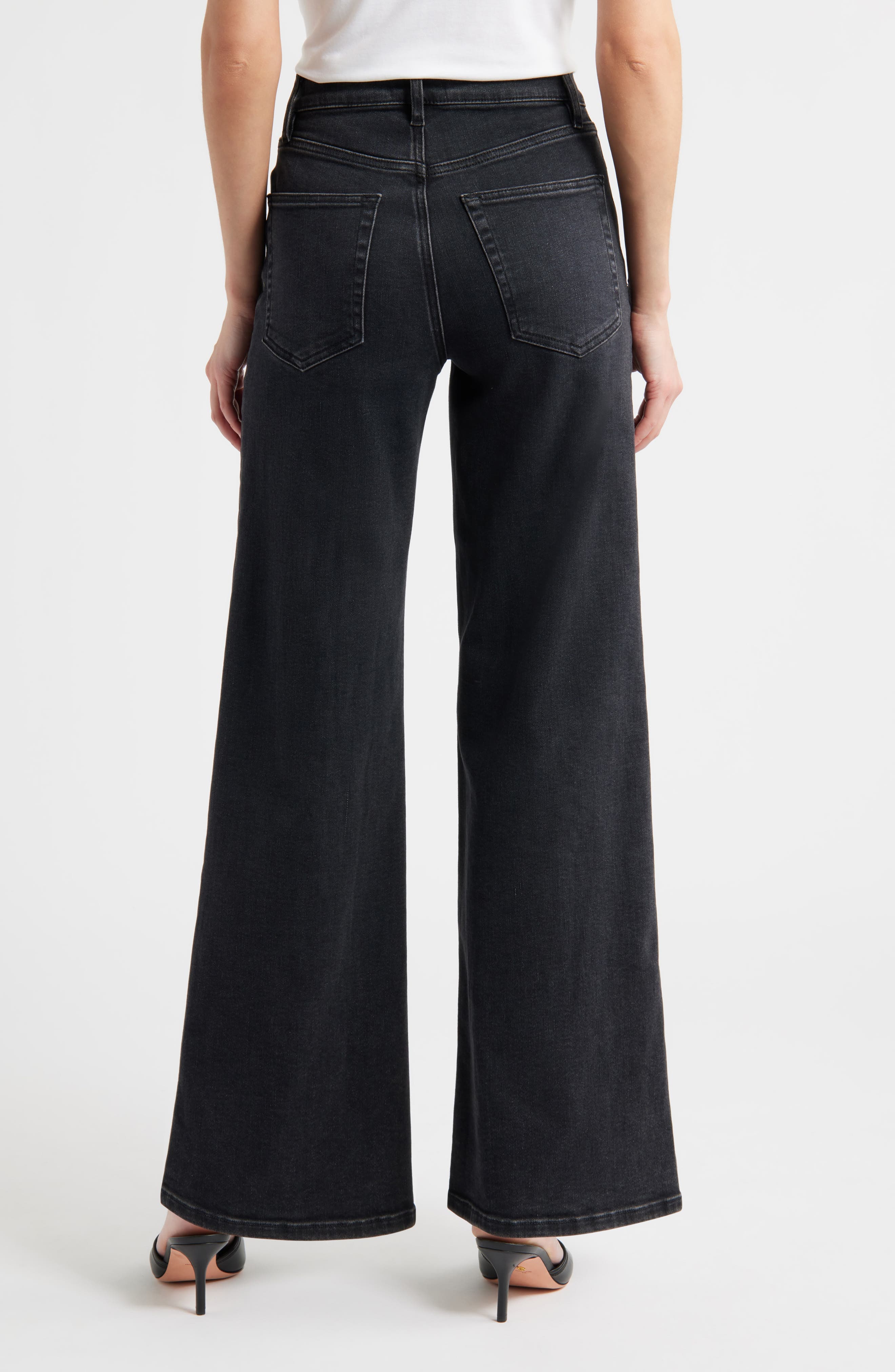 Le Slim Palazzo High Waist Wide Leg Jeans - image 2