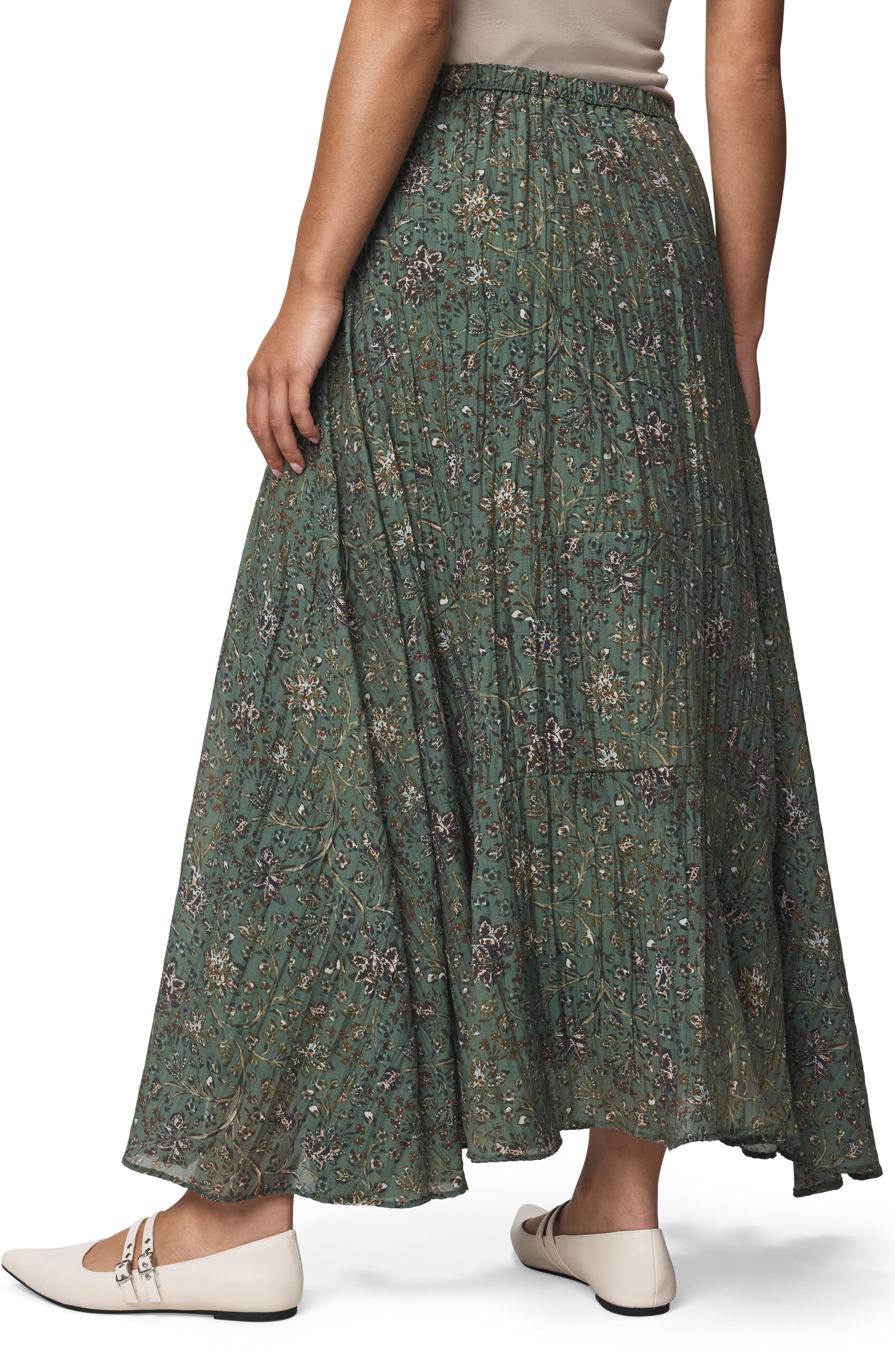 Versailles Floral Tiered Maxi Skirt - image 2
