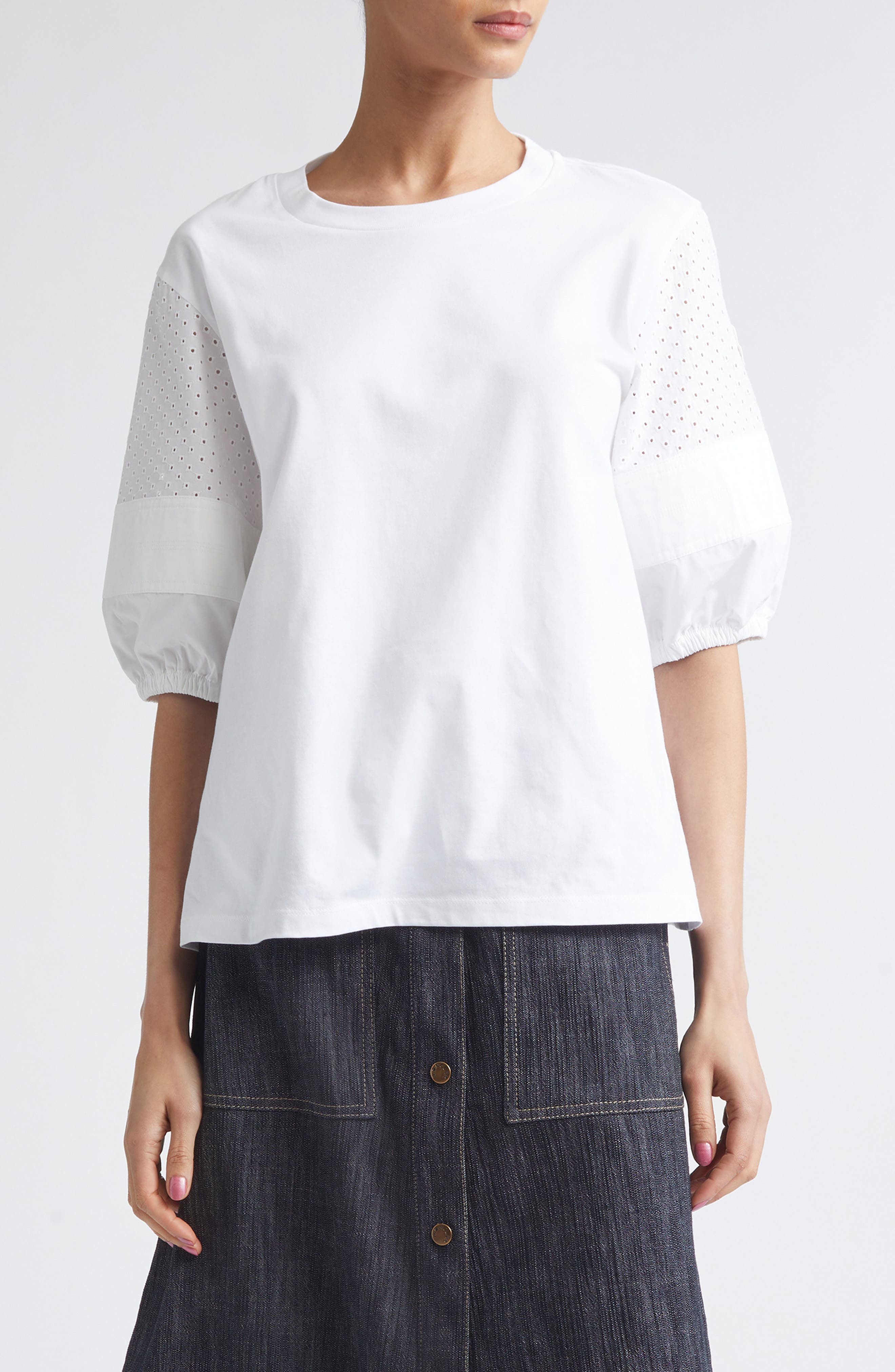 Flax Blend Crewneck T-Shirt - image 1