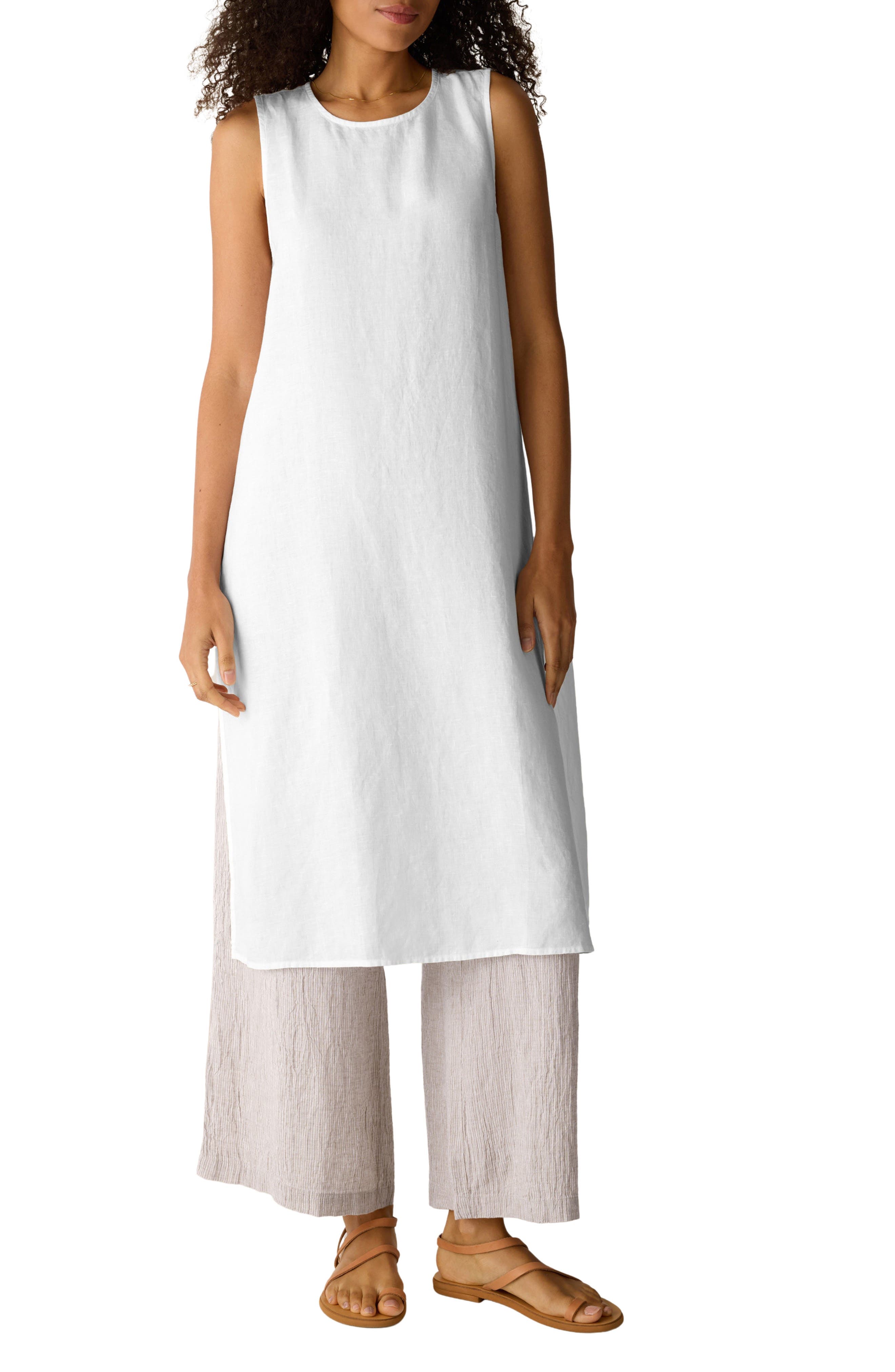 Longline Organic Linen Tunic - image 3