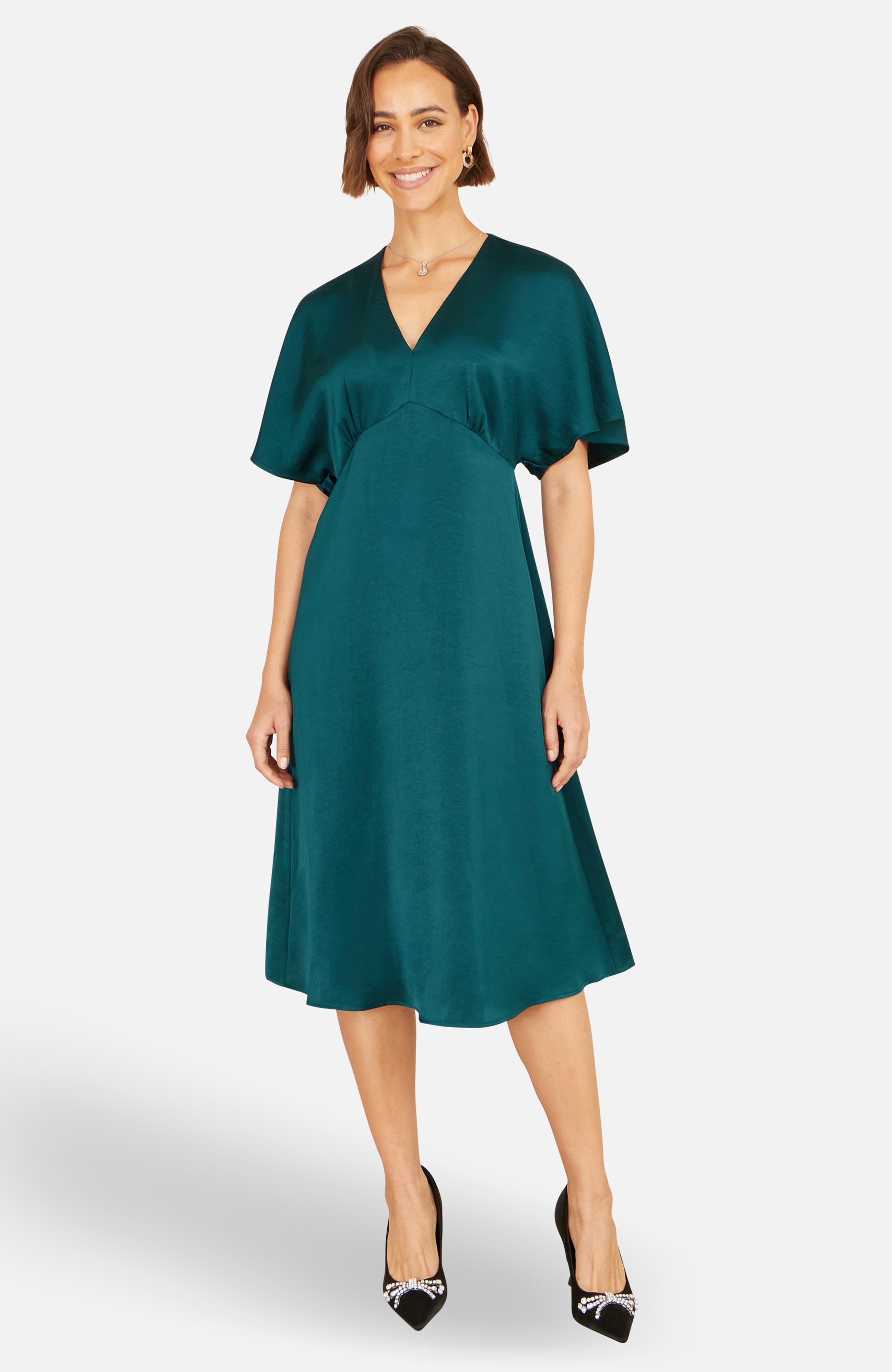 Satin Midi Dress - image 2