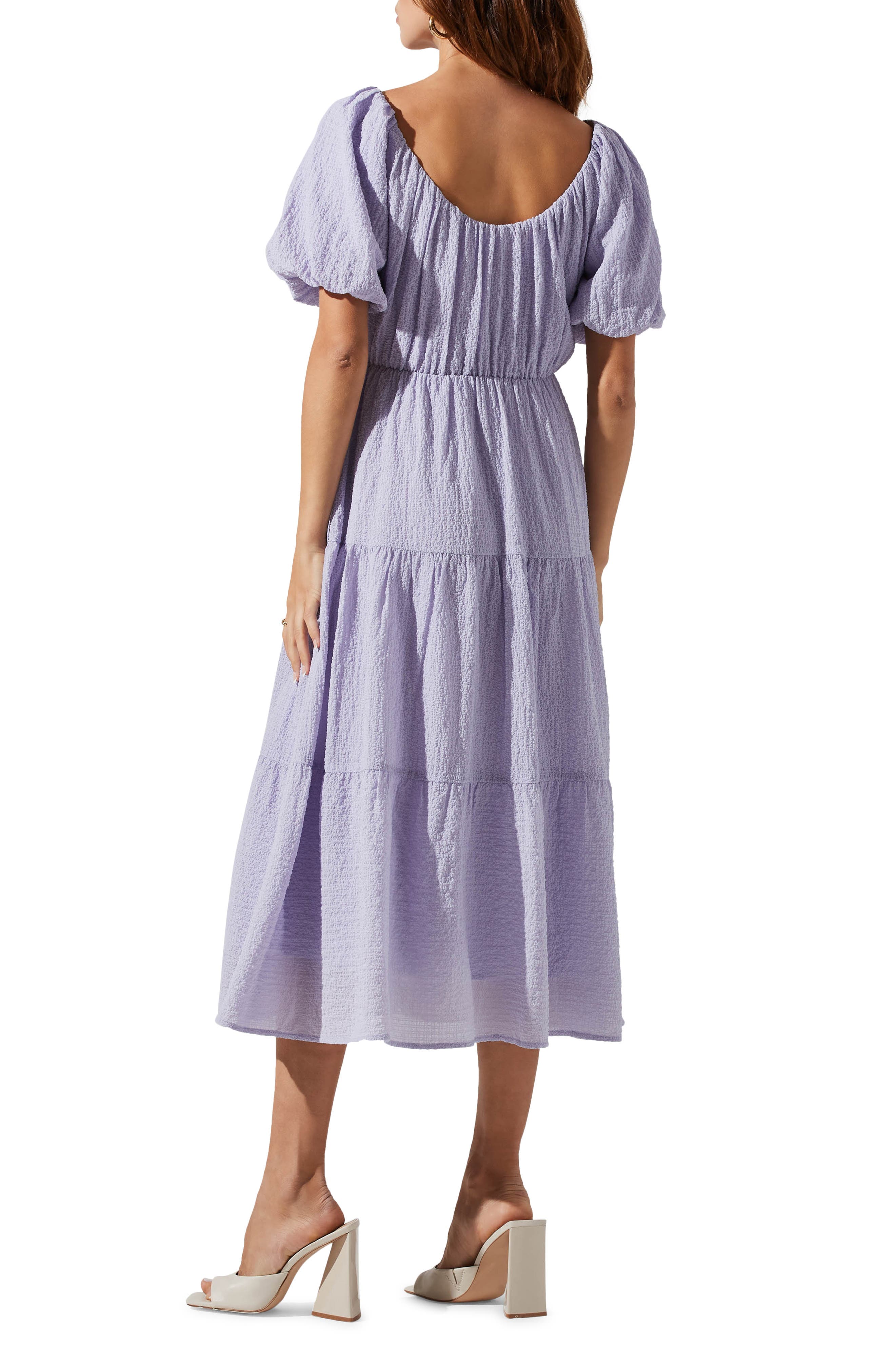 Tiered Short Sleeve Dress - image 2
