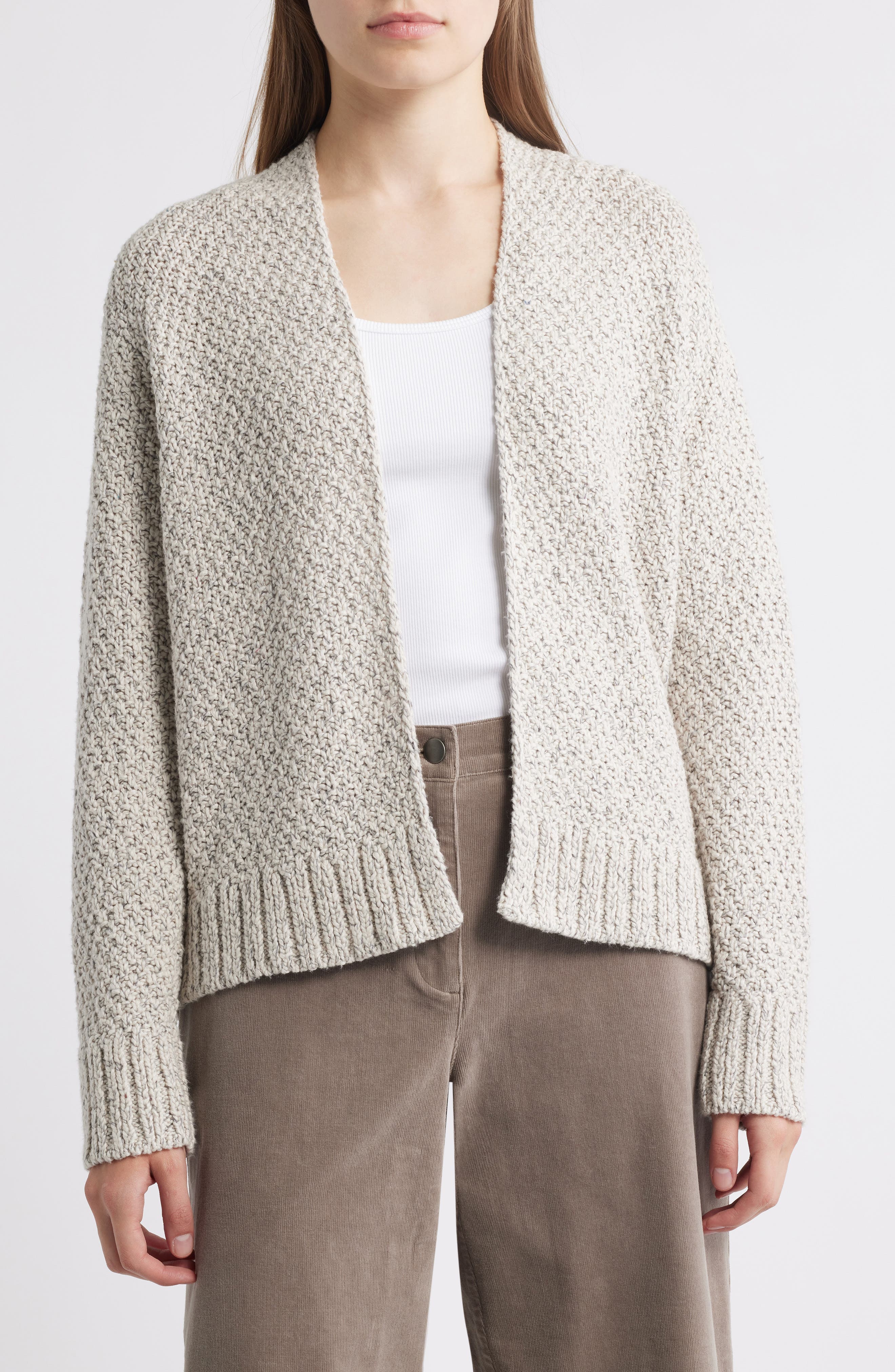 Open Front Organic Cotton Cardigan - image 1