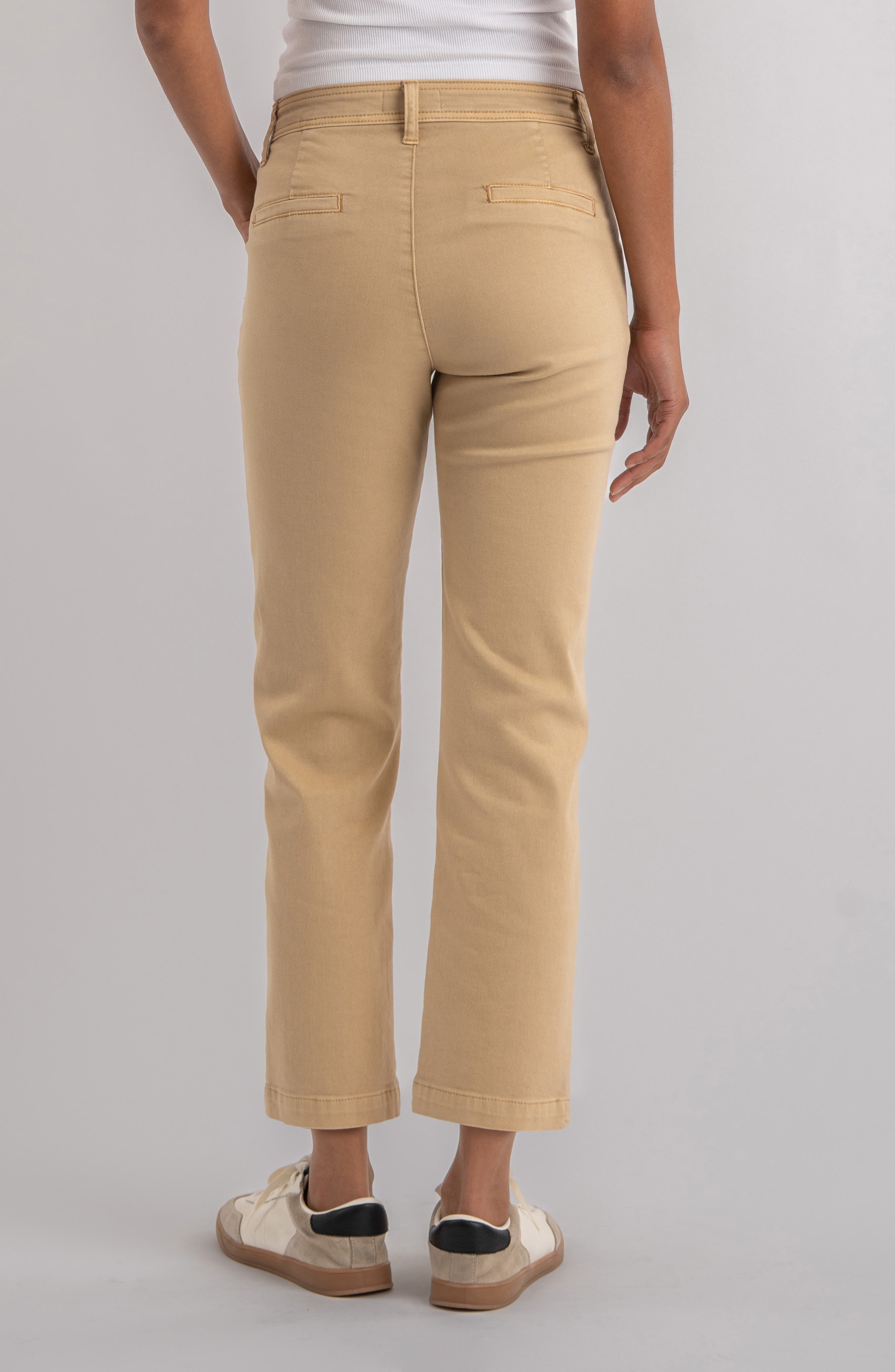Camry Seamed High Waist Crop Straight Leg Pants - image 2
