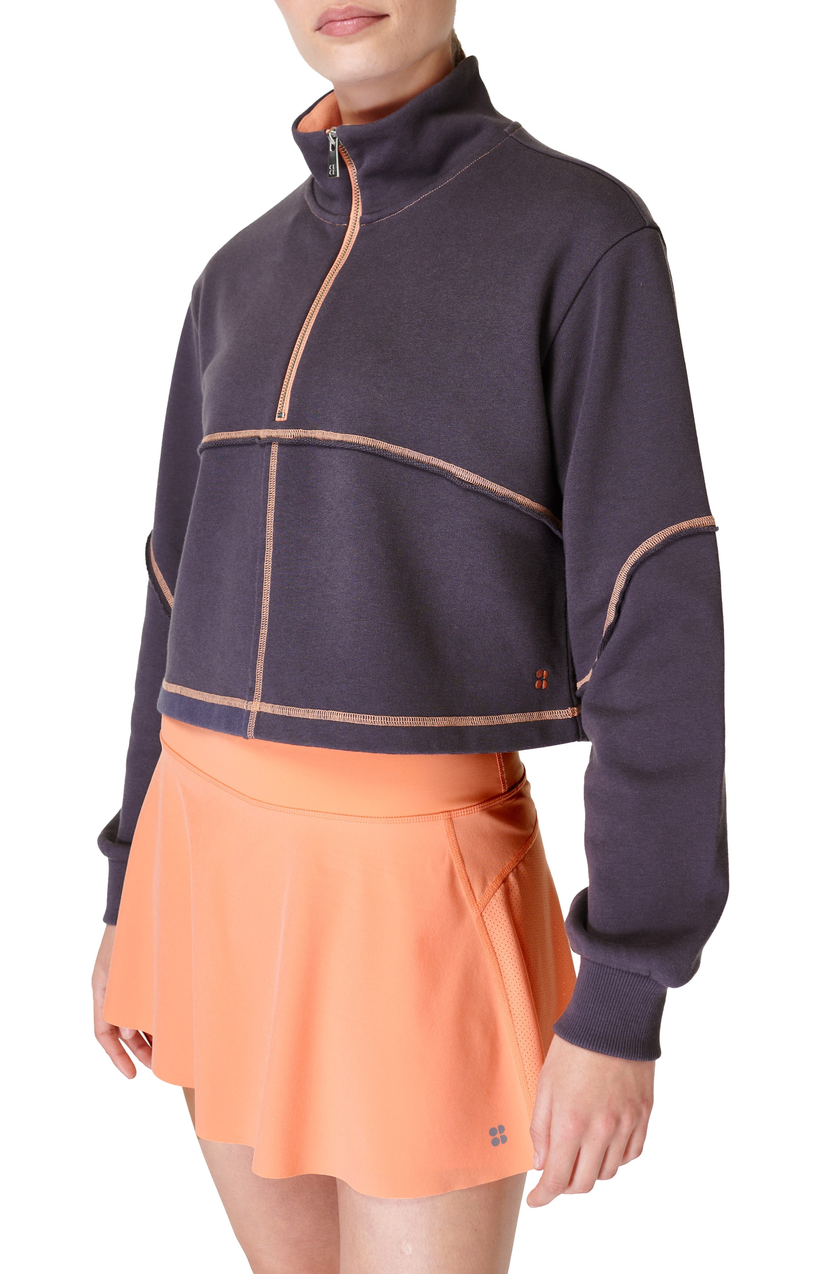 Revive Half Zip Crop Sweatshirt - image 1