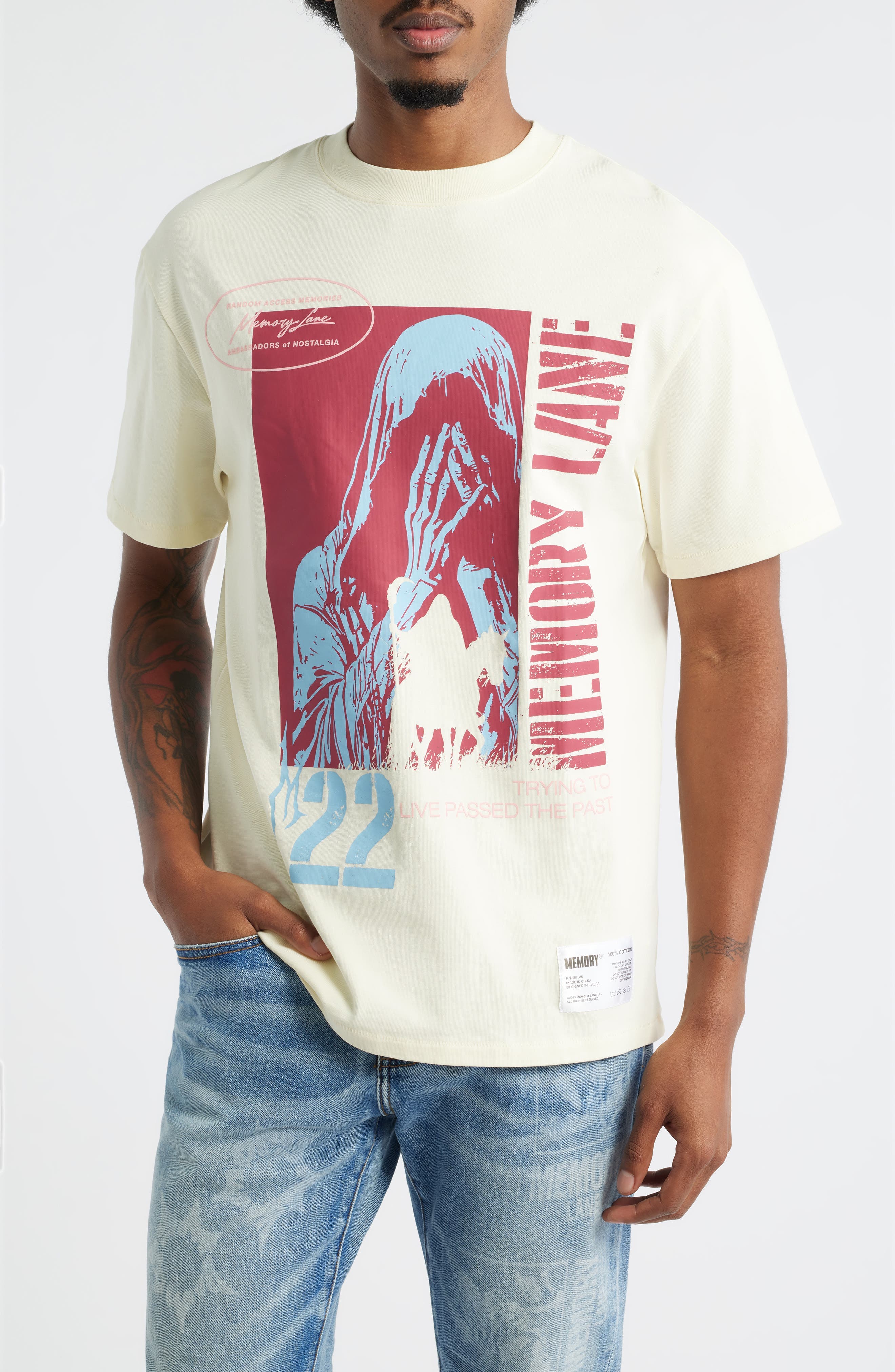 Runnin' Past Cotton Jersey Graphic T-Shirt - image 3