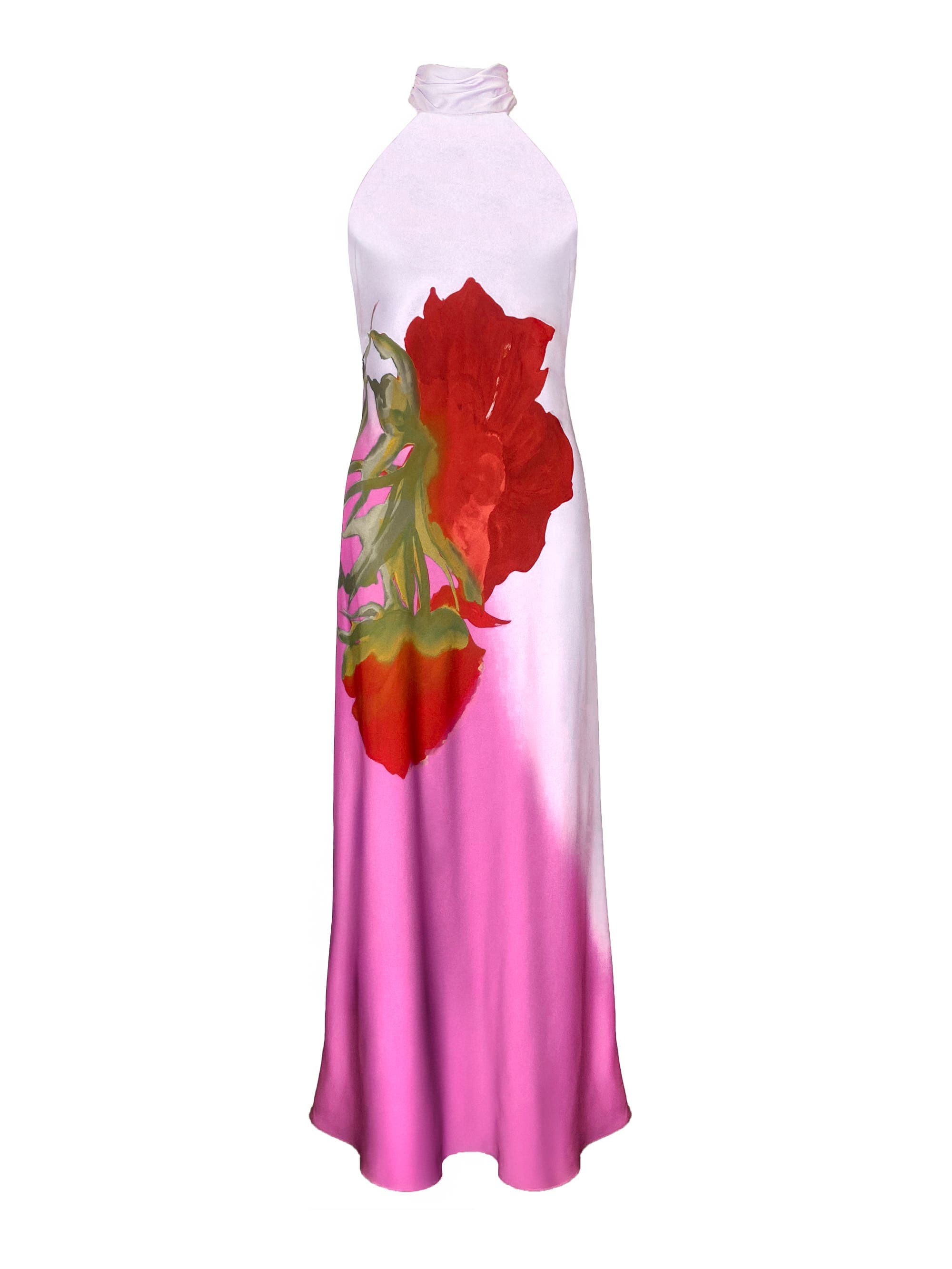 Margot Print Halter Neck Dress - image 2
