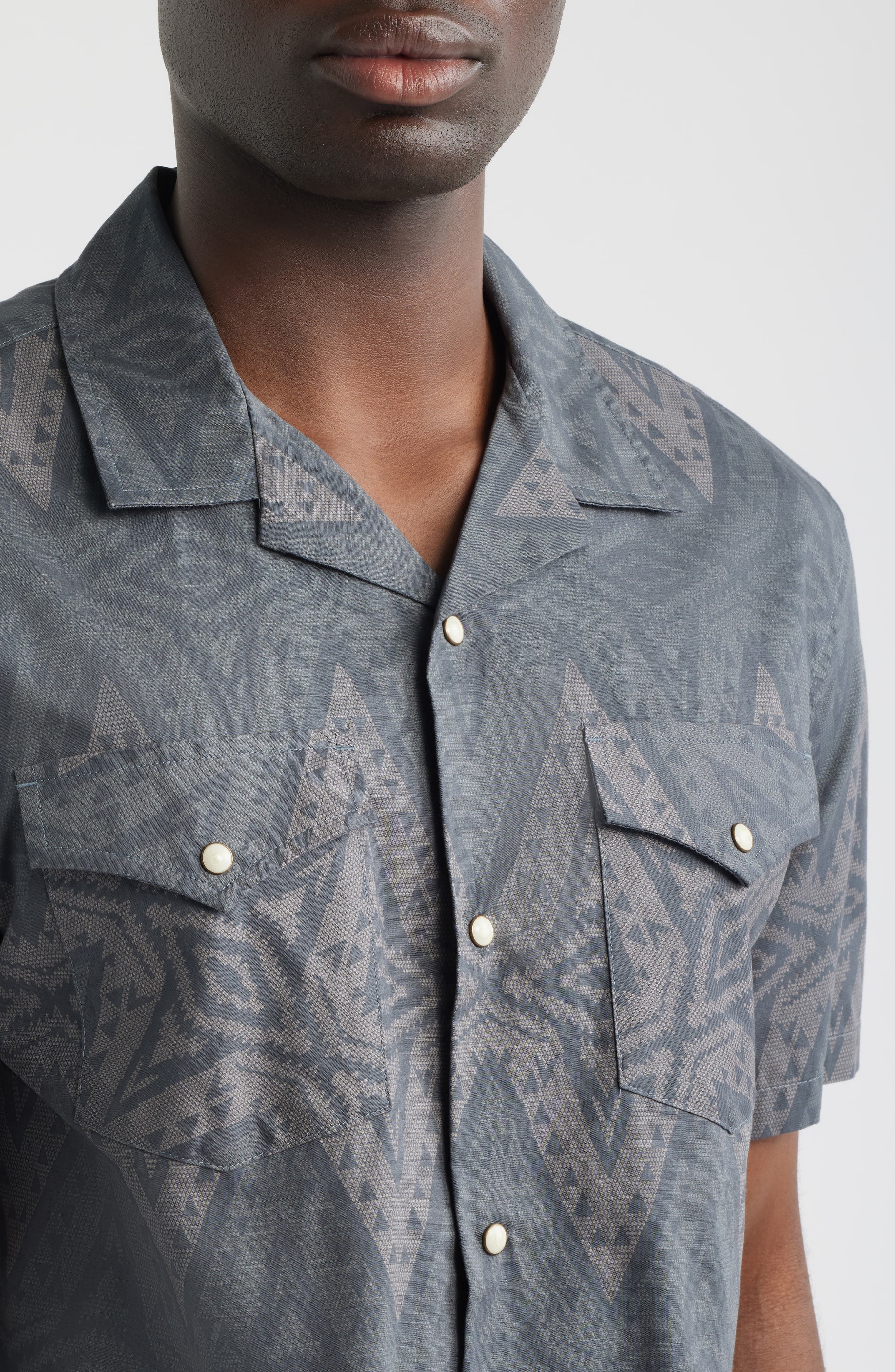 Snap-Up Short Sleeve Western Shirt - image 2