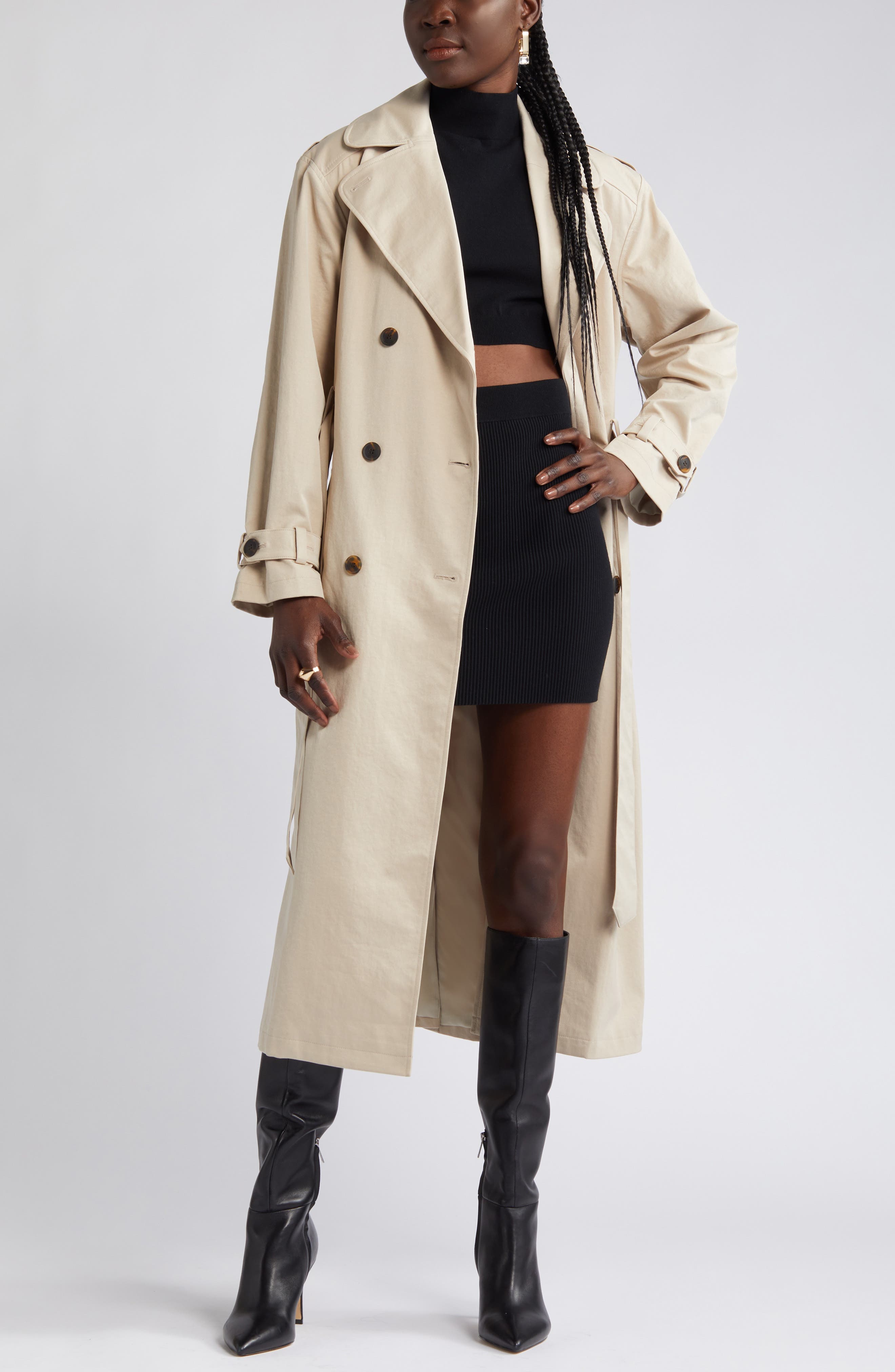 Belted Trench Coat - image 1