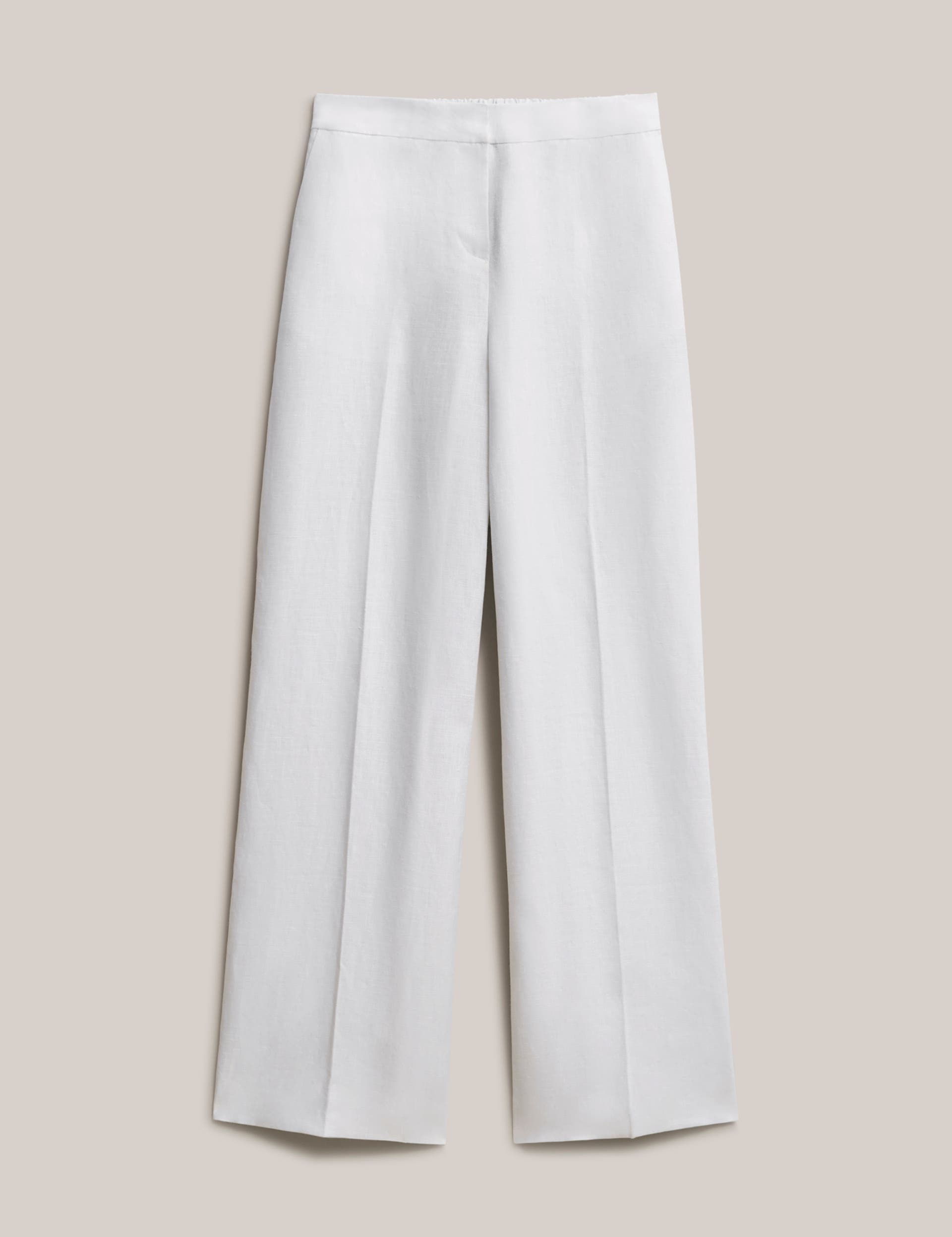 Alessia High-Waist Linen Trousers - image 2